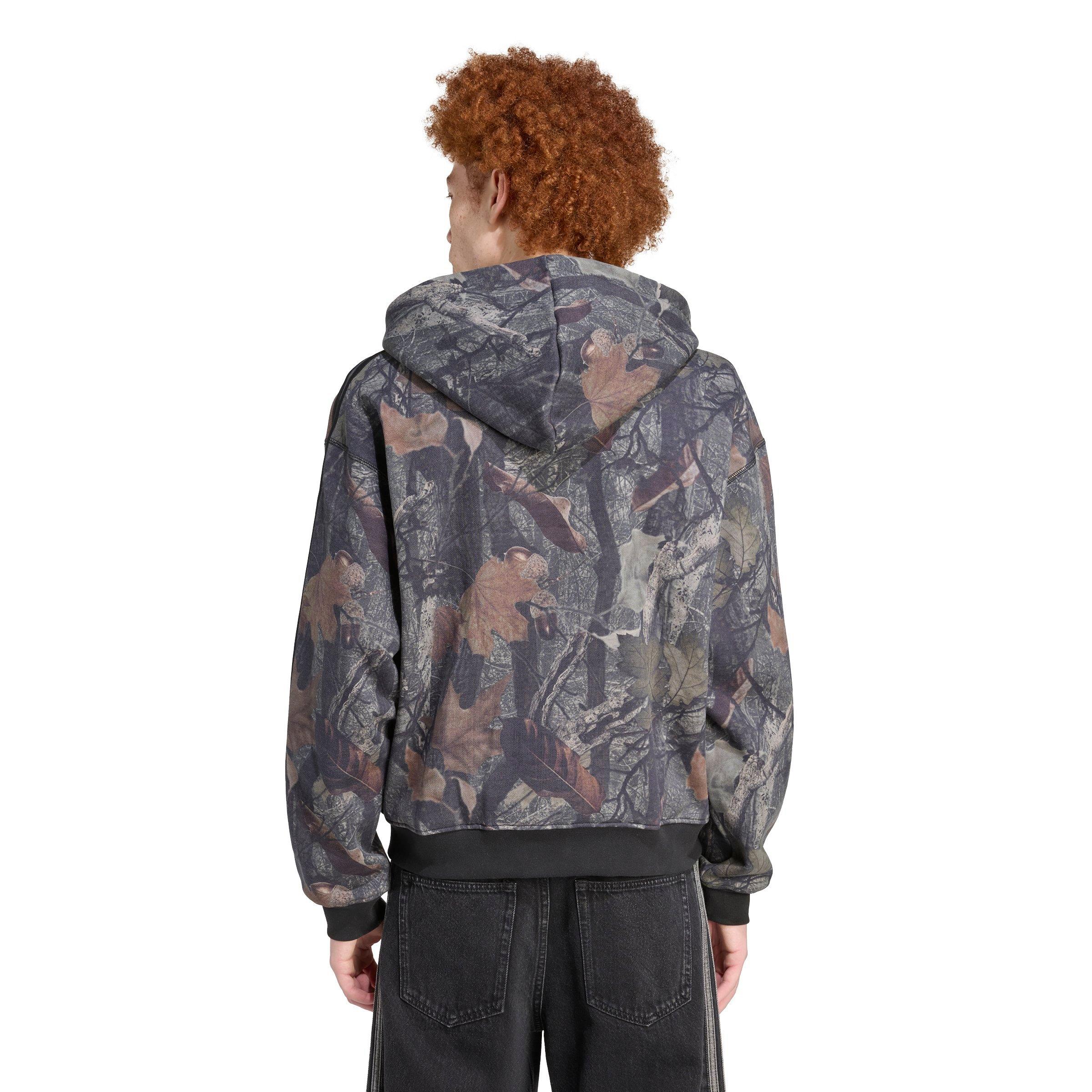 adidas Men's Camo Hooded Full-Zip Jacket - CAMOUFLAGE Thumbnail View 2