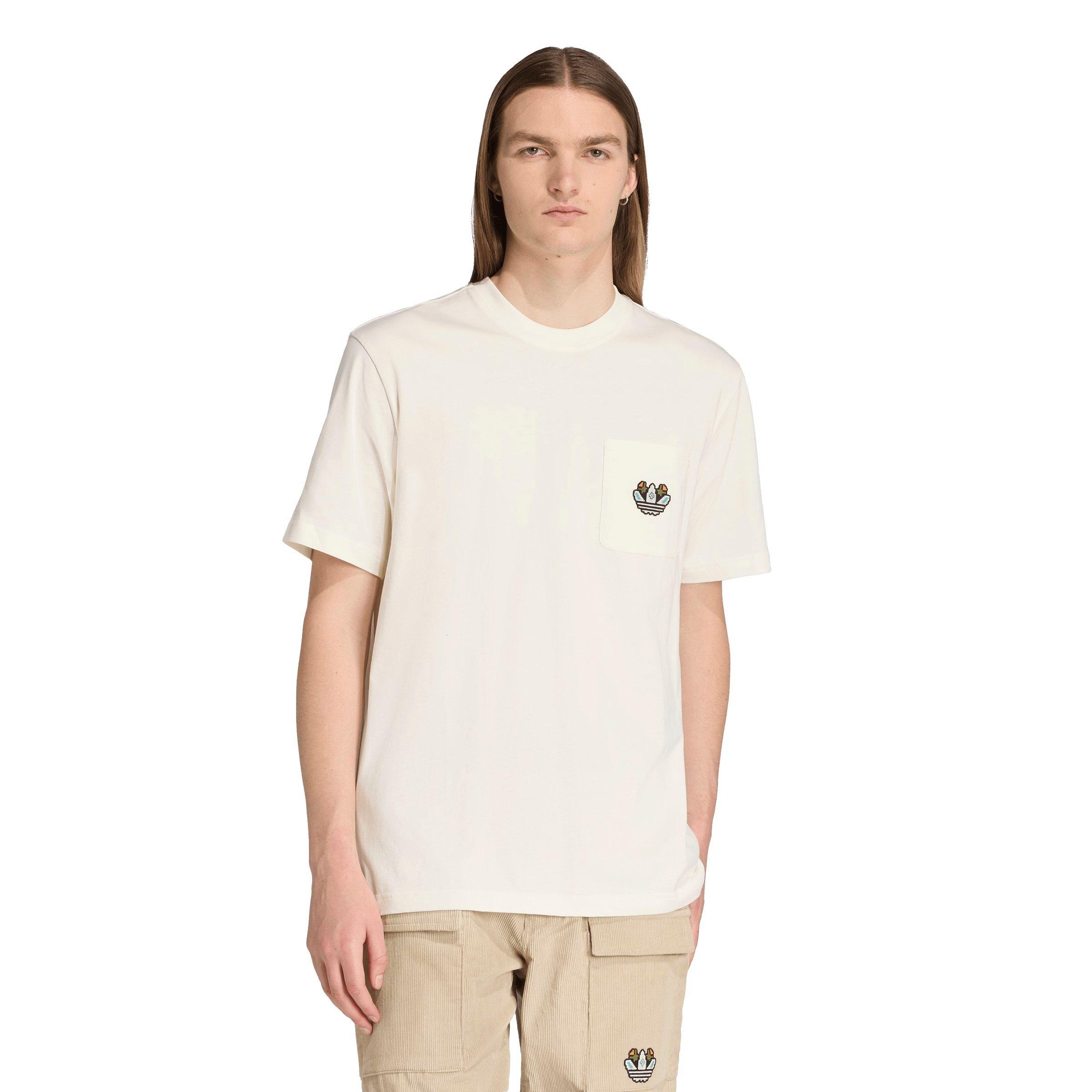 adidas Originals Men's Monogram Loose Tee - WHITE Thumbnail View 1