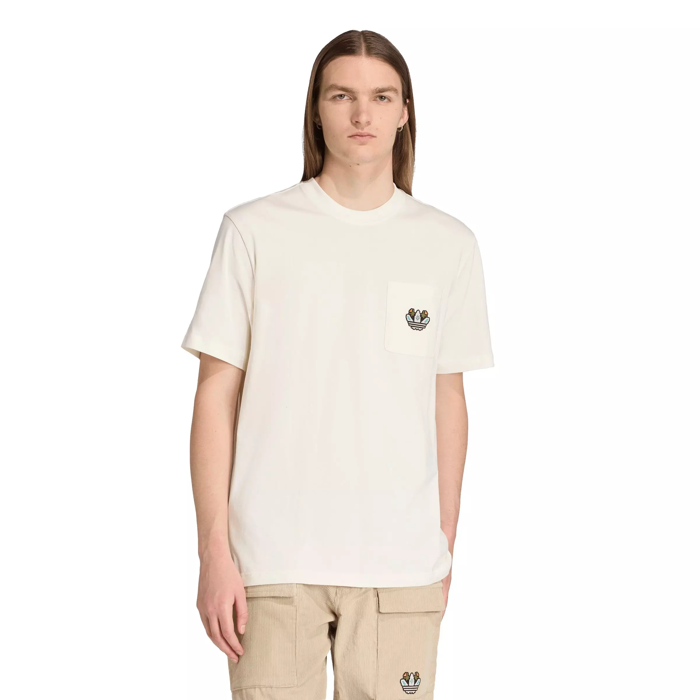 adidas Originals Women's Monogram Loose Tee - WHITE