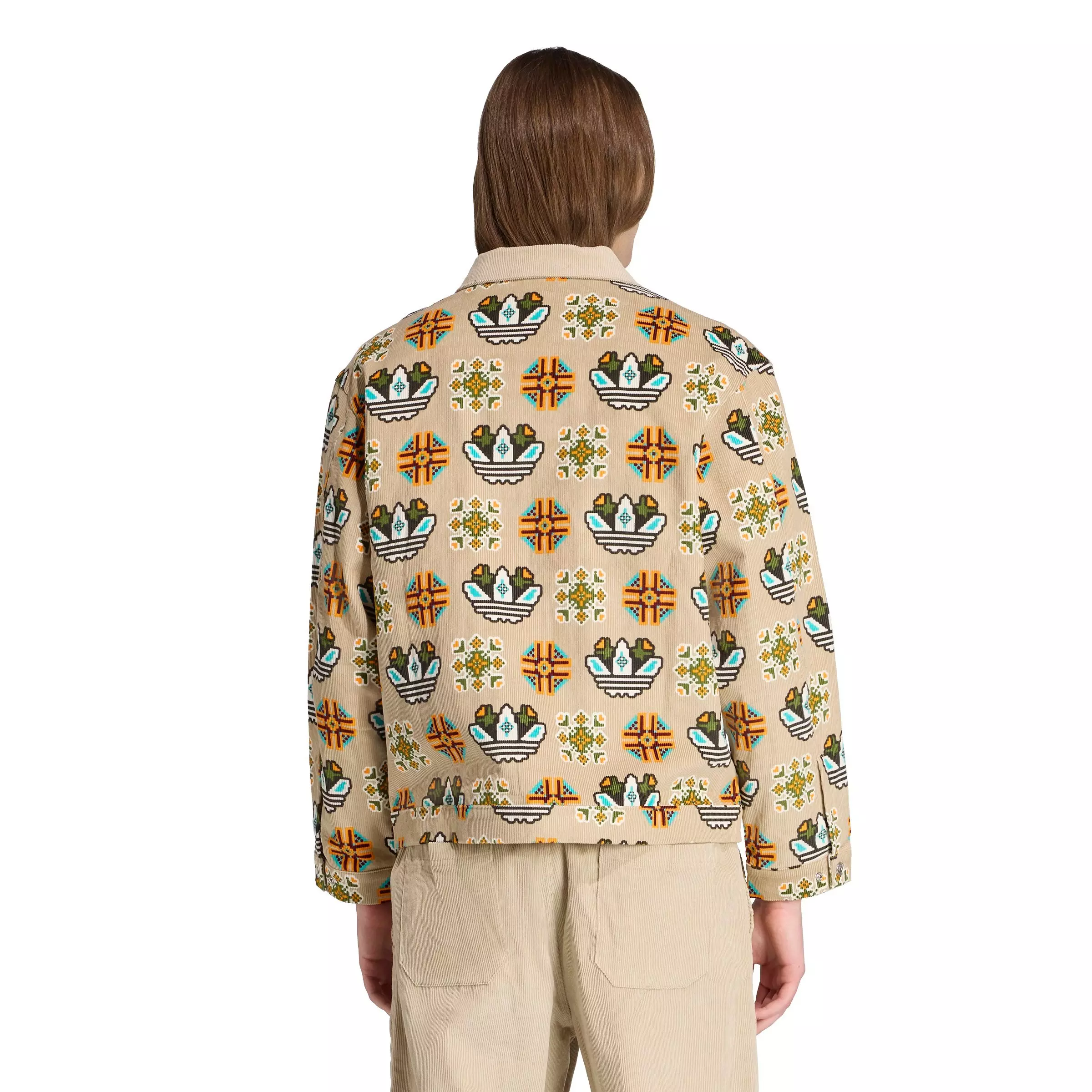 adidas Originals Men's Monogram Loose Coach Jacket - KHAKI