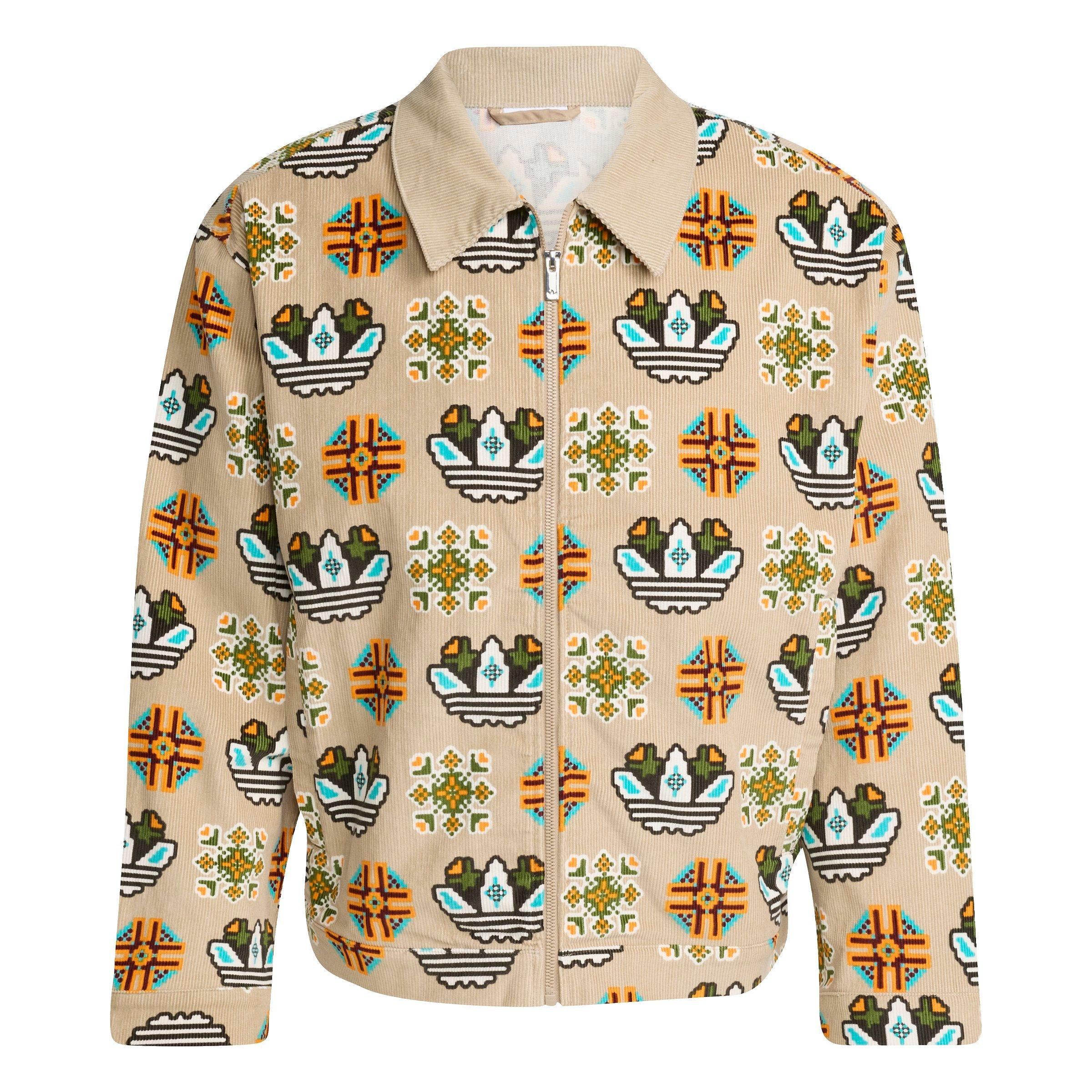 adidas Originals Men's Monogram Loose Coach Jacket - KHAKI Thumbnail View 6