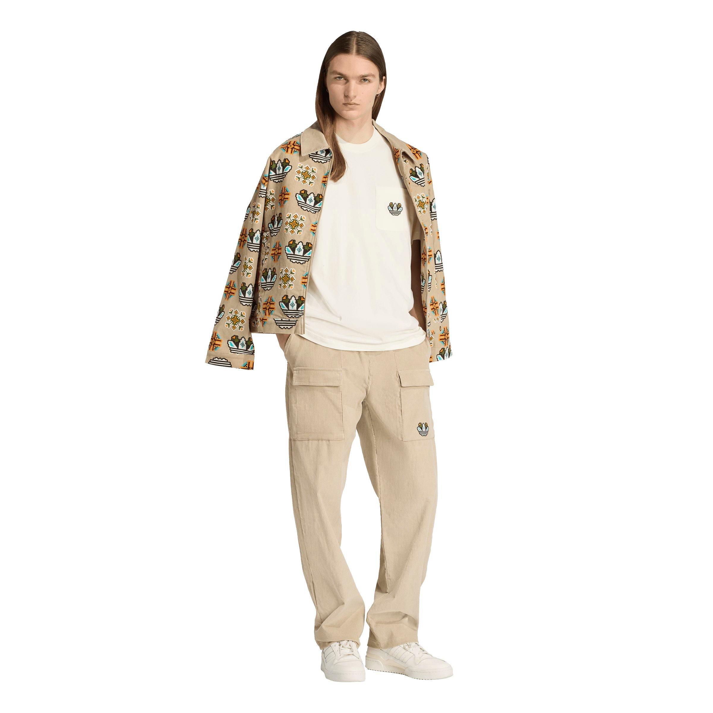 adidas Originals Men's Monogram Regular Pants - KHAKI Thumbnail View 5