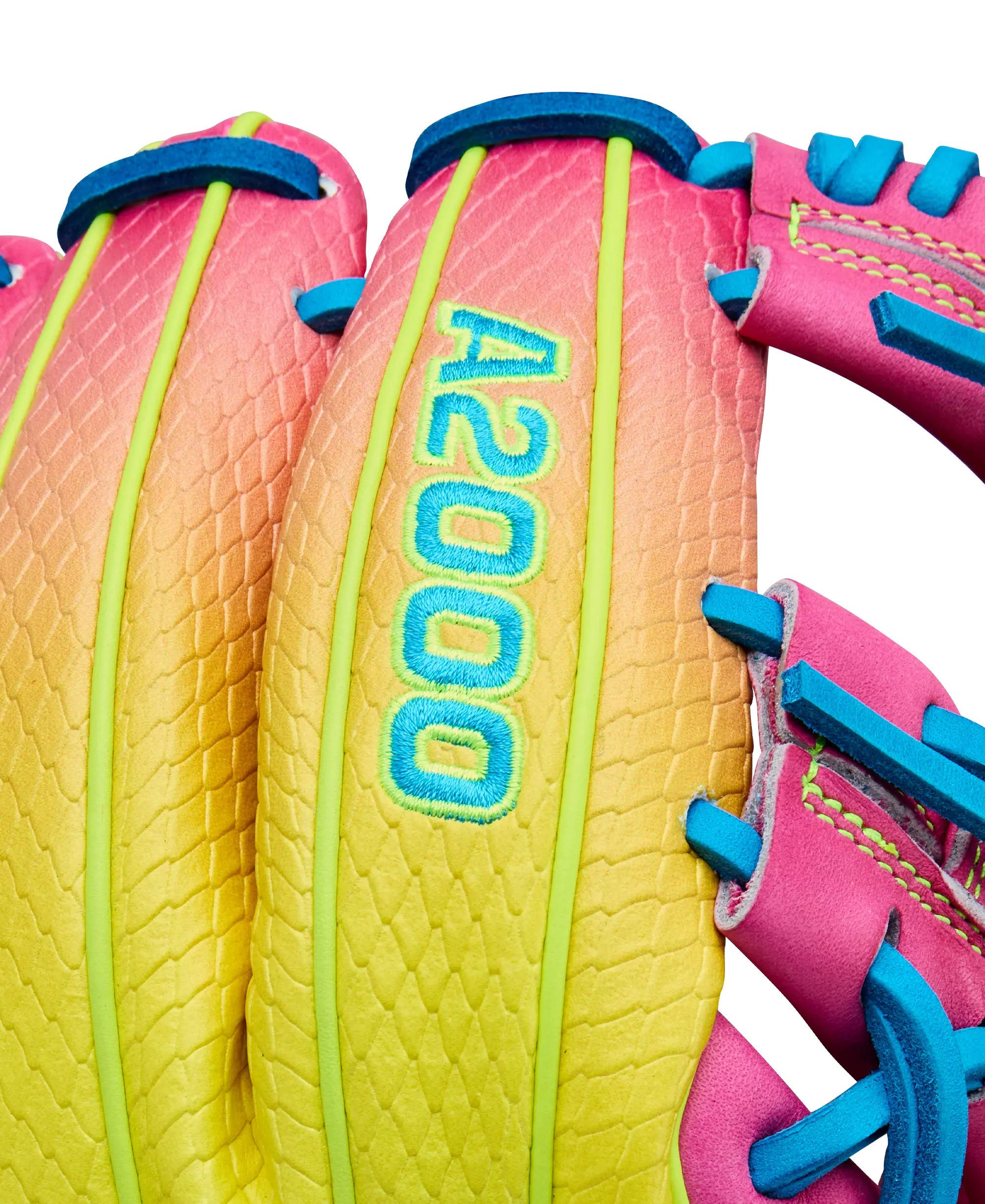 Wilson A2000 1786SS 11.5" Pink Lemonade Baseball Fielders Glove 2025 - YELLOW/BLUE