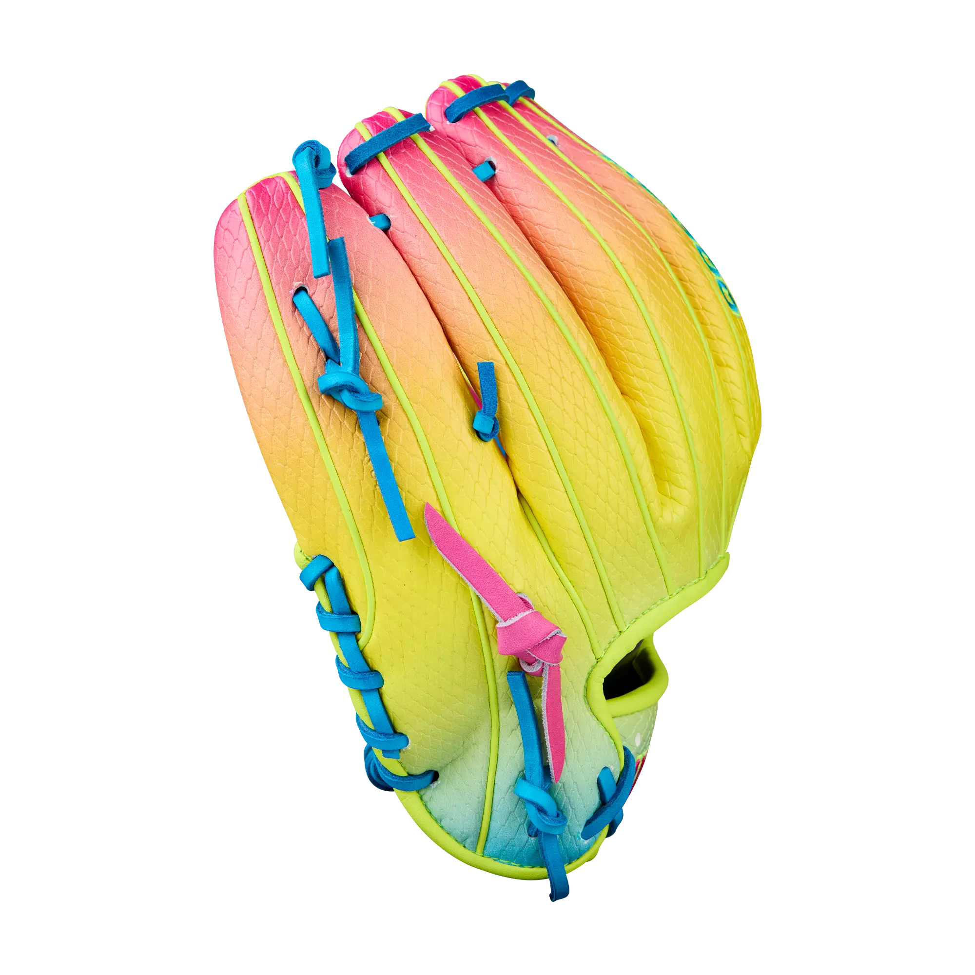 Wilson A2000 1786SS 11.5" Pink Lemonade Baseball Fielders Glove 2025 - YELLOW/BLUE