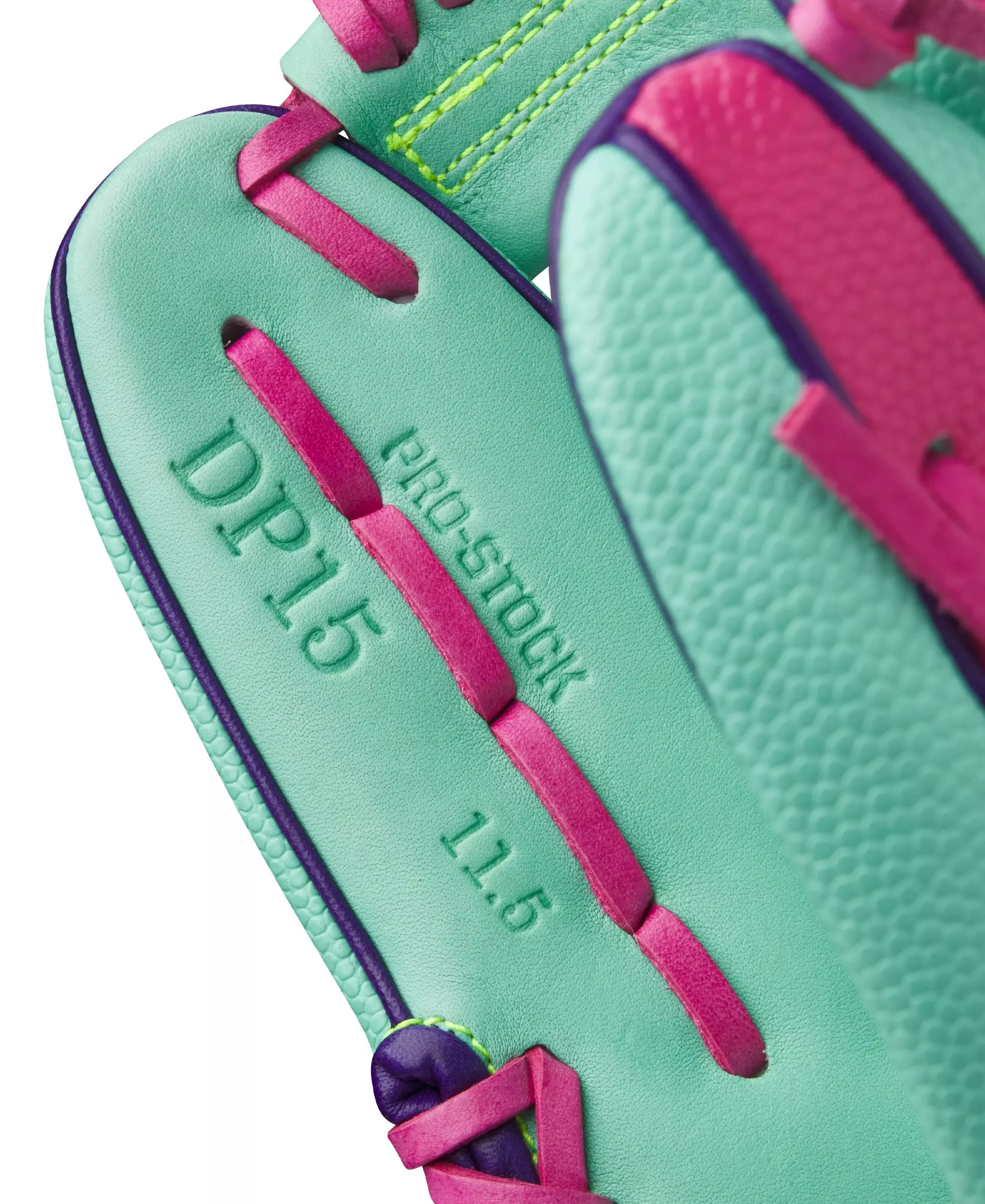 Wilson A2000 DP15SS 11.5” Infield Baseball Glove 2025 - Seafoam/Flamingo/Optic Yellow - TEAL