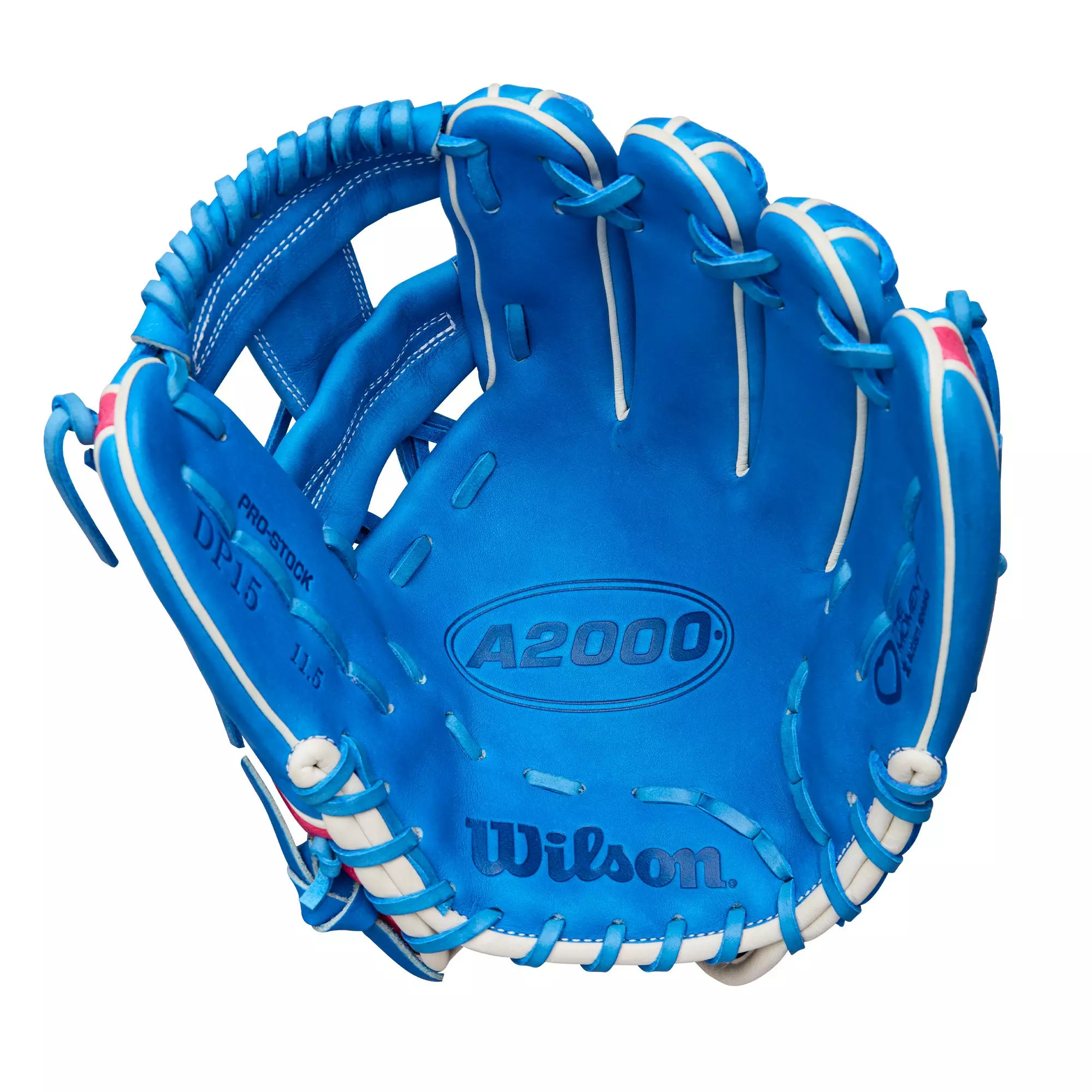 Wilson A2000 DP15 Love The Moment Baseball Fielders Glove 2025 - BLUE/PINK