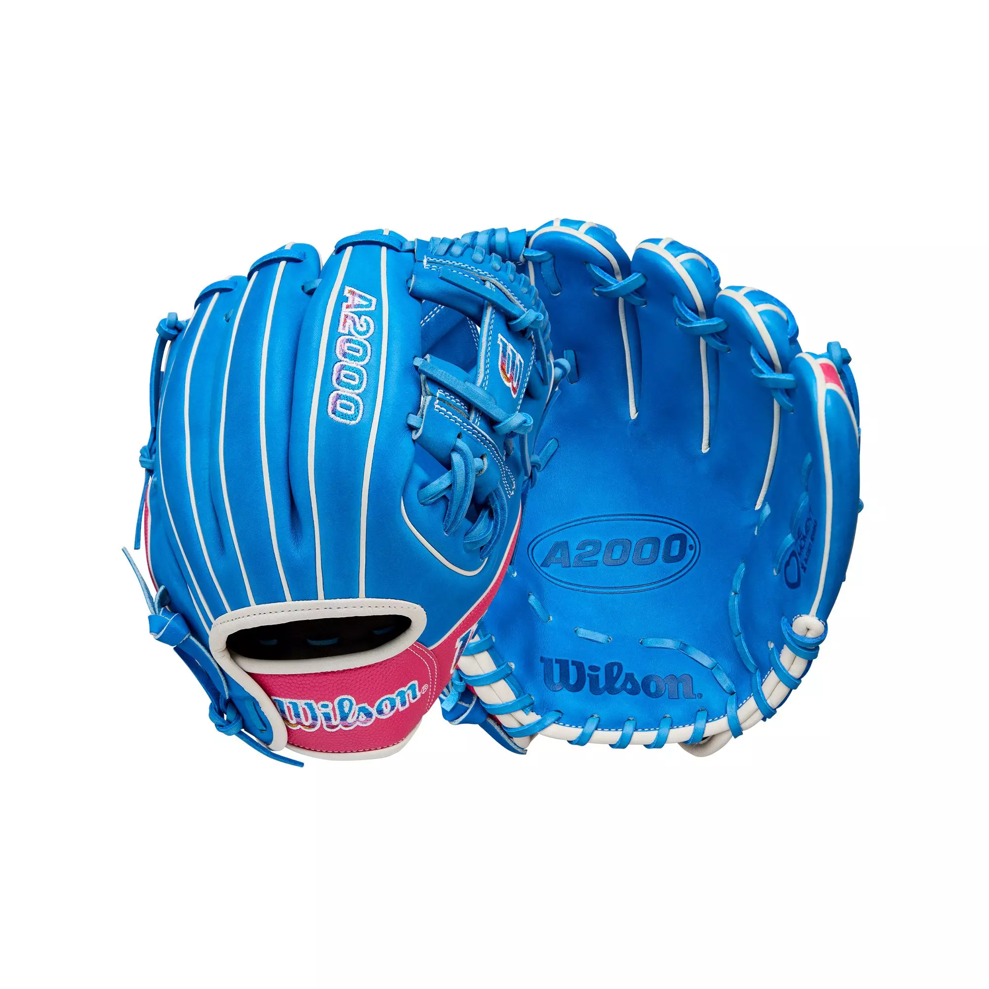 Wilson A2000 DP15 Love The Moment Baseball Fielders Glove 2025 - BLUE/PINK