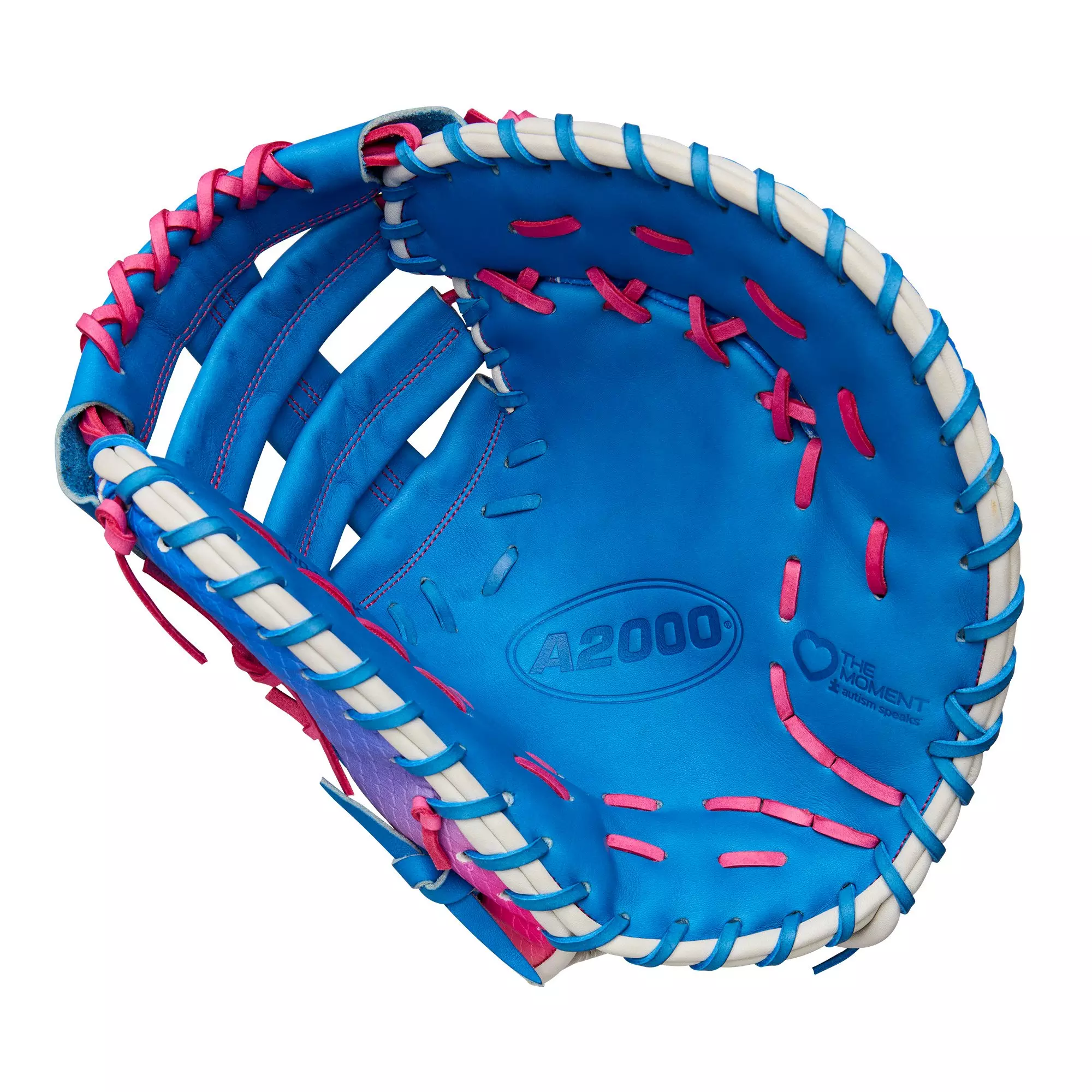 Wilson A2000 1612SS 12” Love the Moment Baseball First Base Mitt 2025 - BLUE/PINK