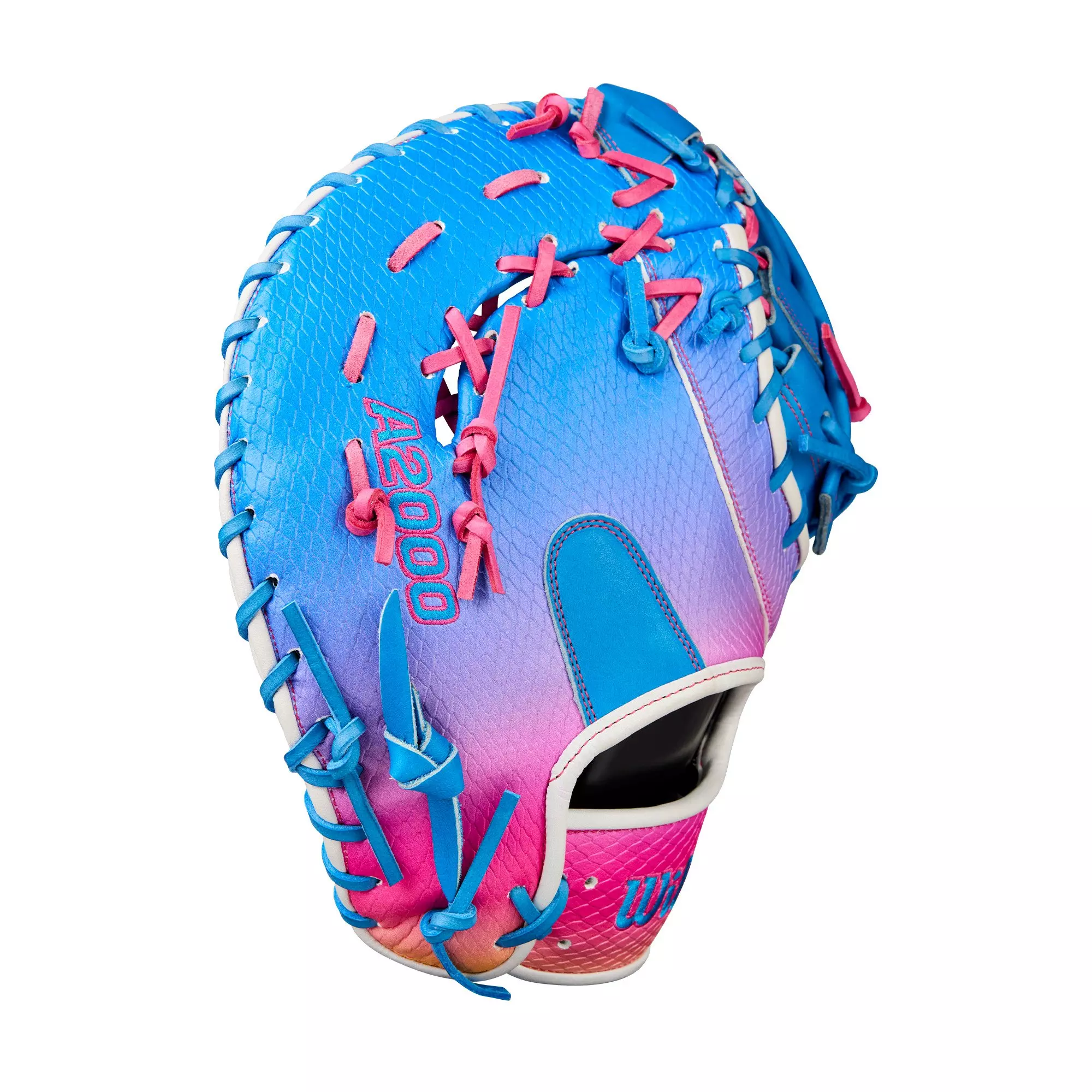Wilson A2000 1612SS 12” Love the Moment Baseball First Base Mitt 2025 - BLUE/PINK