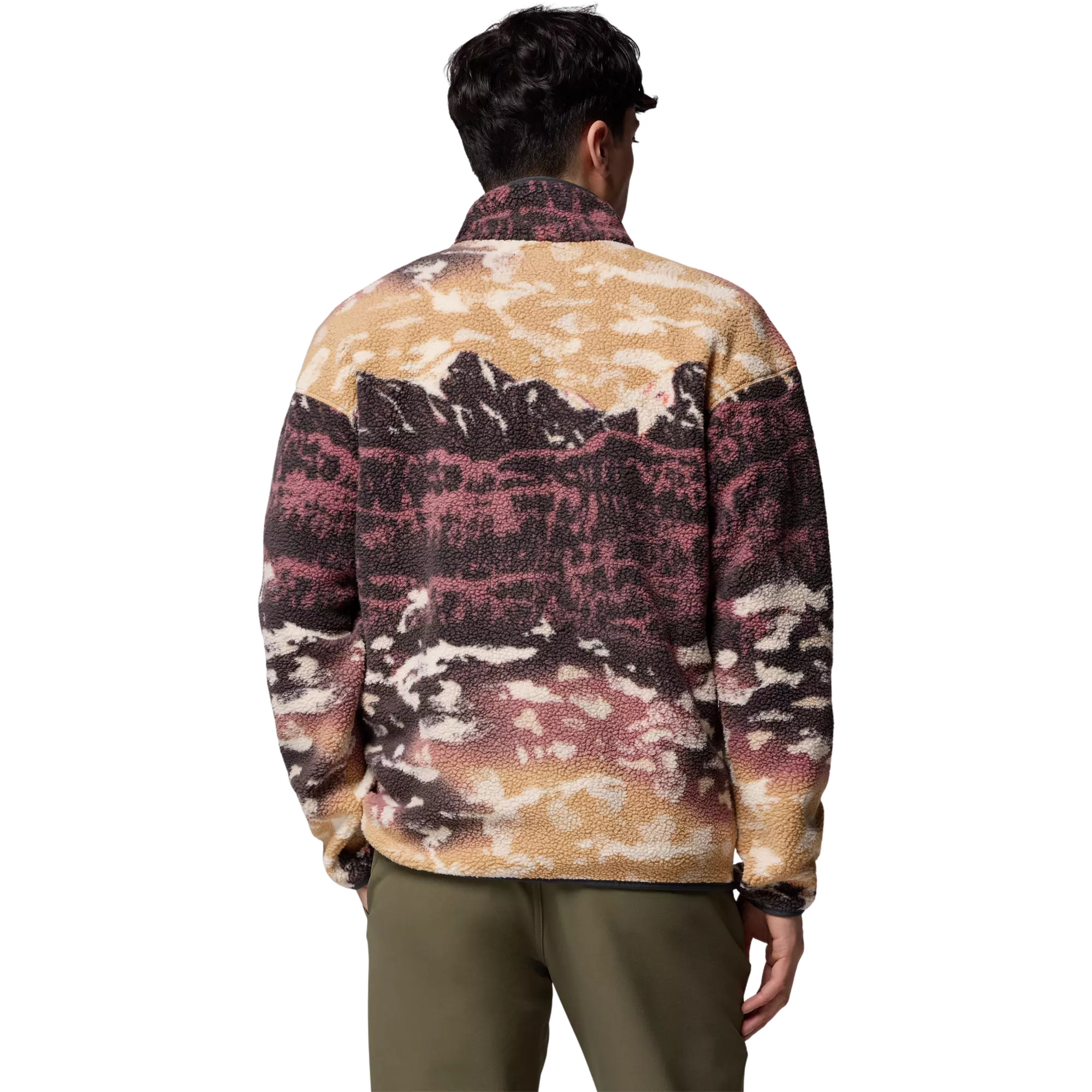 Columbia Men's Helvetia II Printed Half Snap Fleece Pullover - BROWN