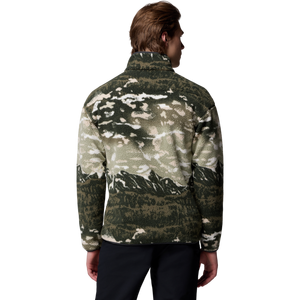Columbia Men's Helvetia II Printed Half Snap Fleece Pullover-Green