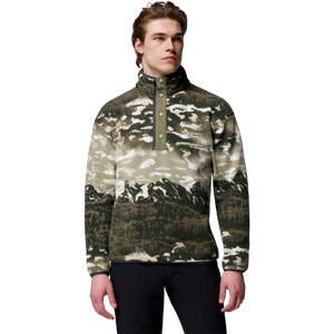 Columbia Men's Helvetia II Printed Half Snap Fleece Pullover-Green