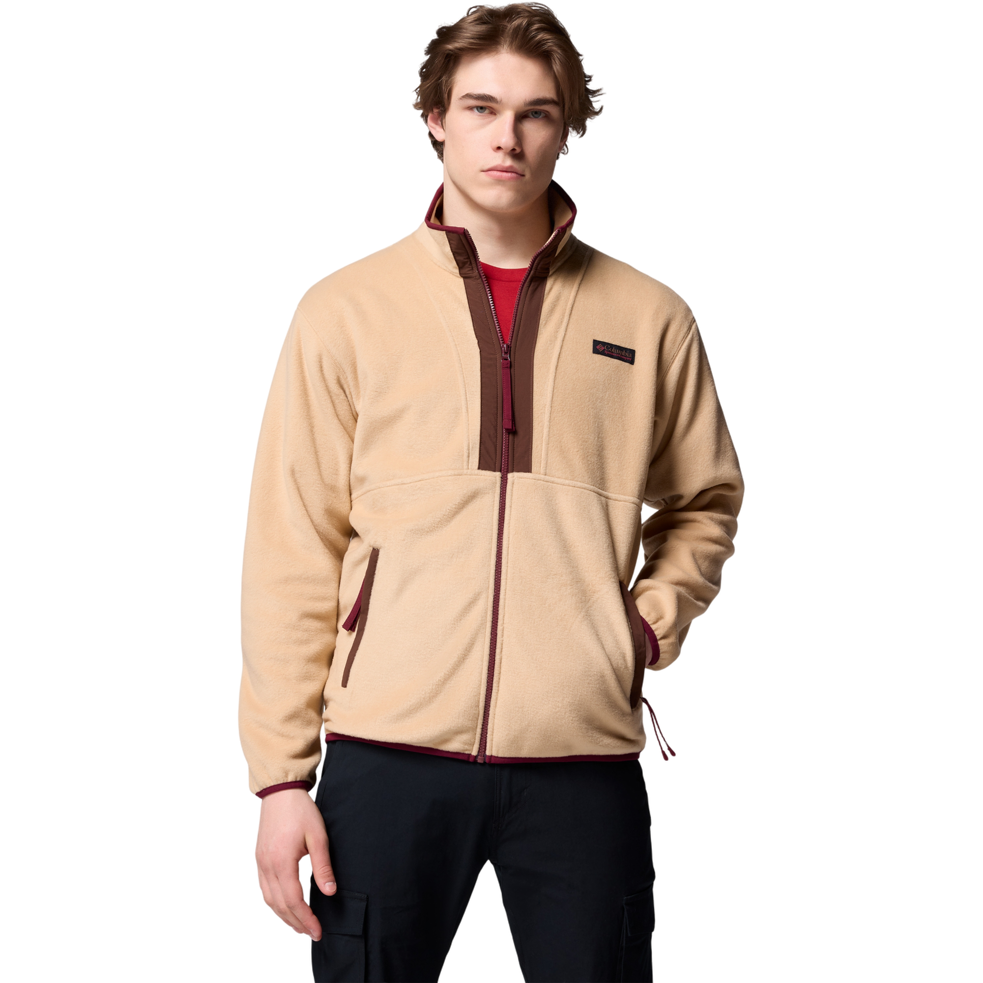 Columbia Men's Backbowl II Fleece Jacket - TAN Thumbnail View 1