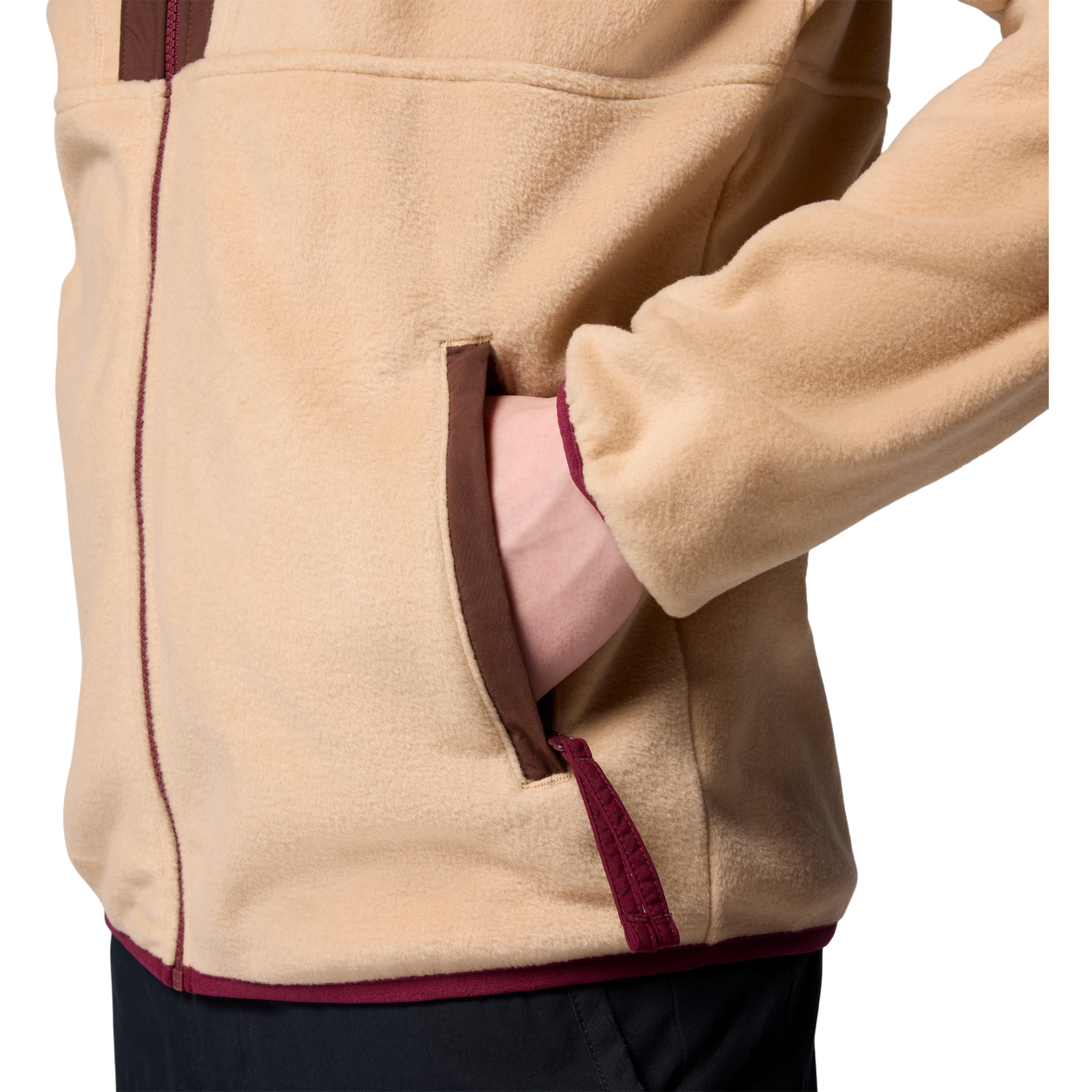 Columbia Men's Backbowl II Fleece Jacket - TAN Thumbnail View 4