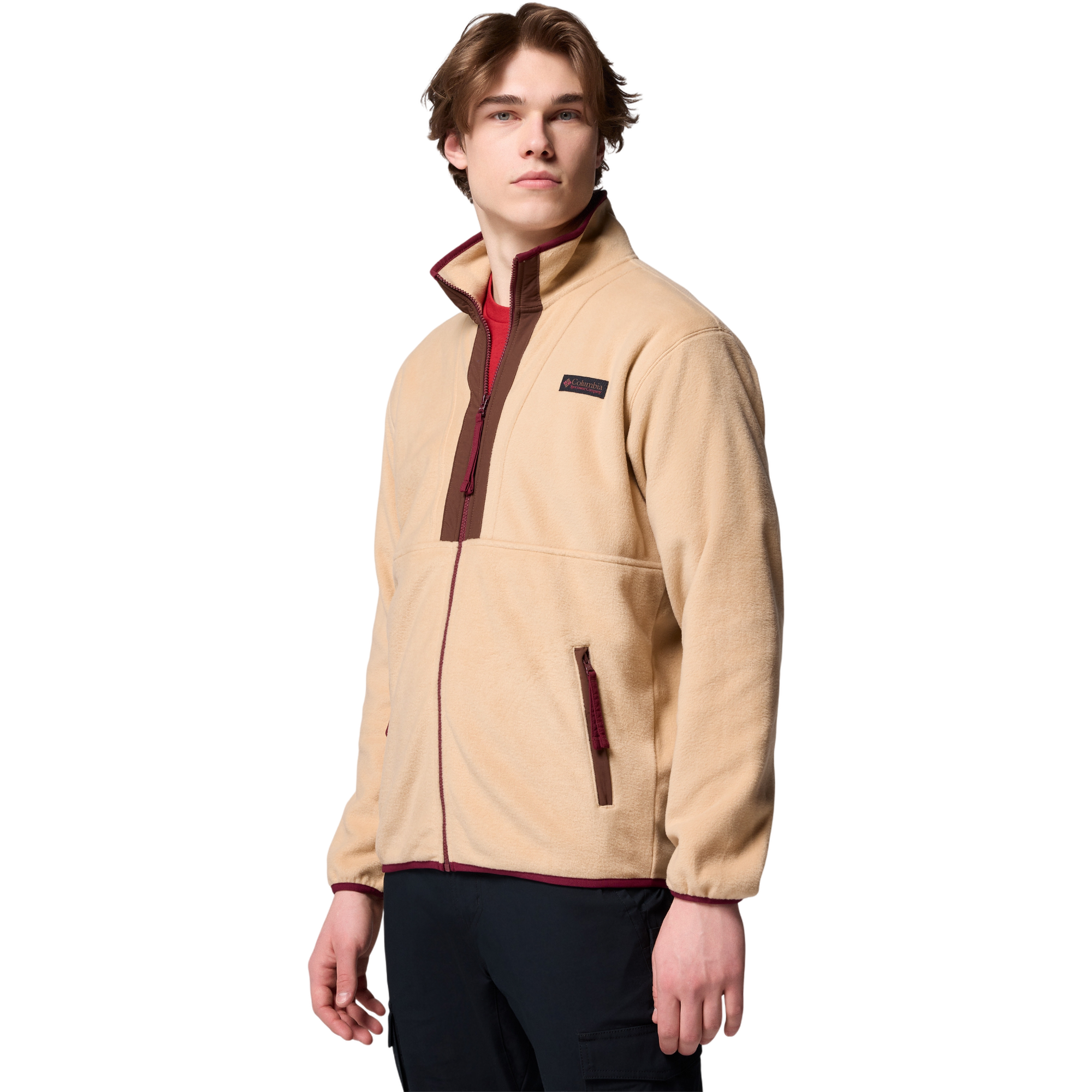 Columbia Men's Backbowl II Fleece Jacket - TAN Thumbnail View 5
