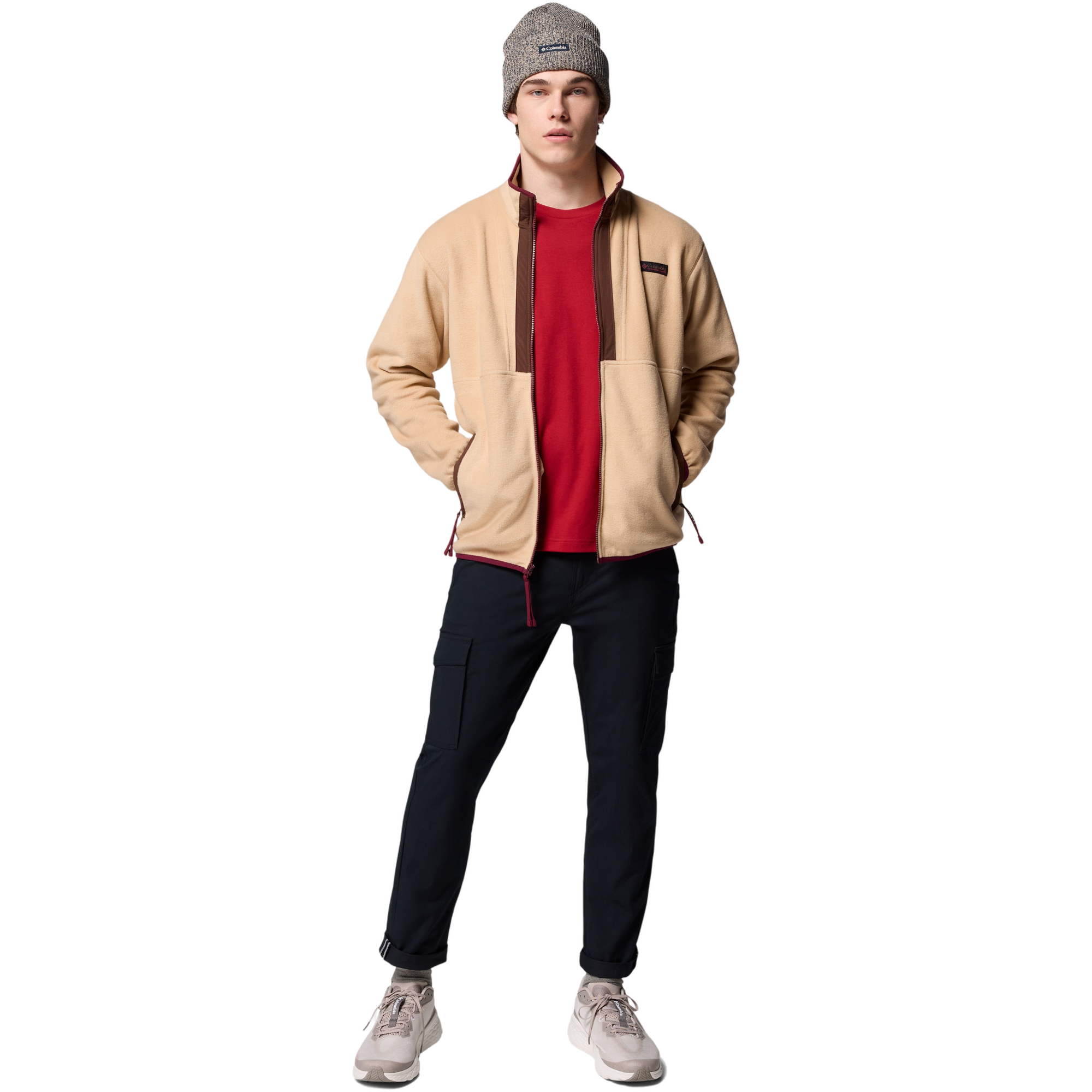 Columbia Men's Backbowl II Fleece Jacket - TAN Thumbnail View 6
