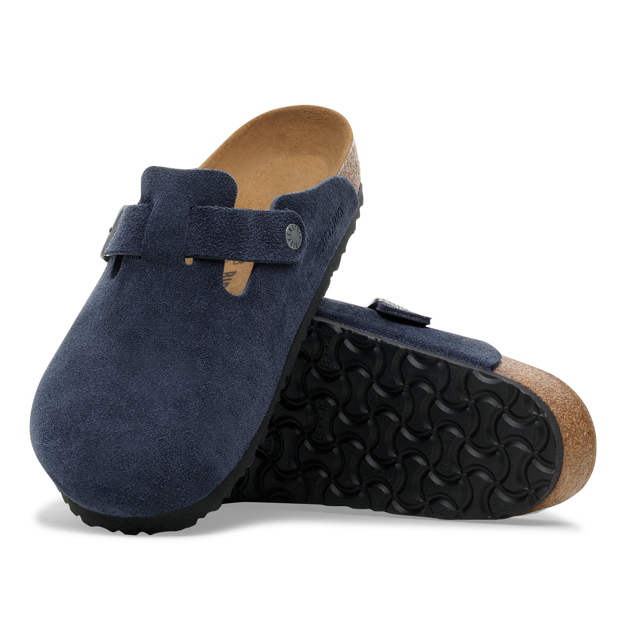 Birkenstock Boston Suede "Navy" Men's Clog - NAVY Thumbnail View 2
