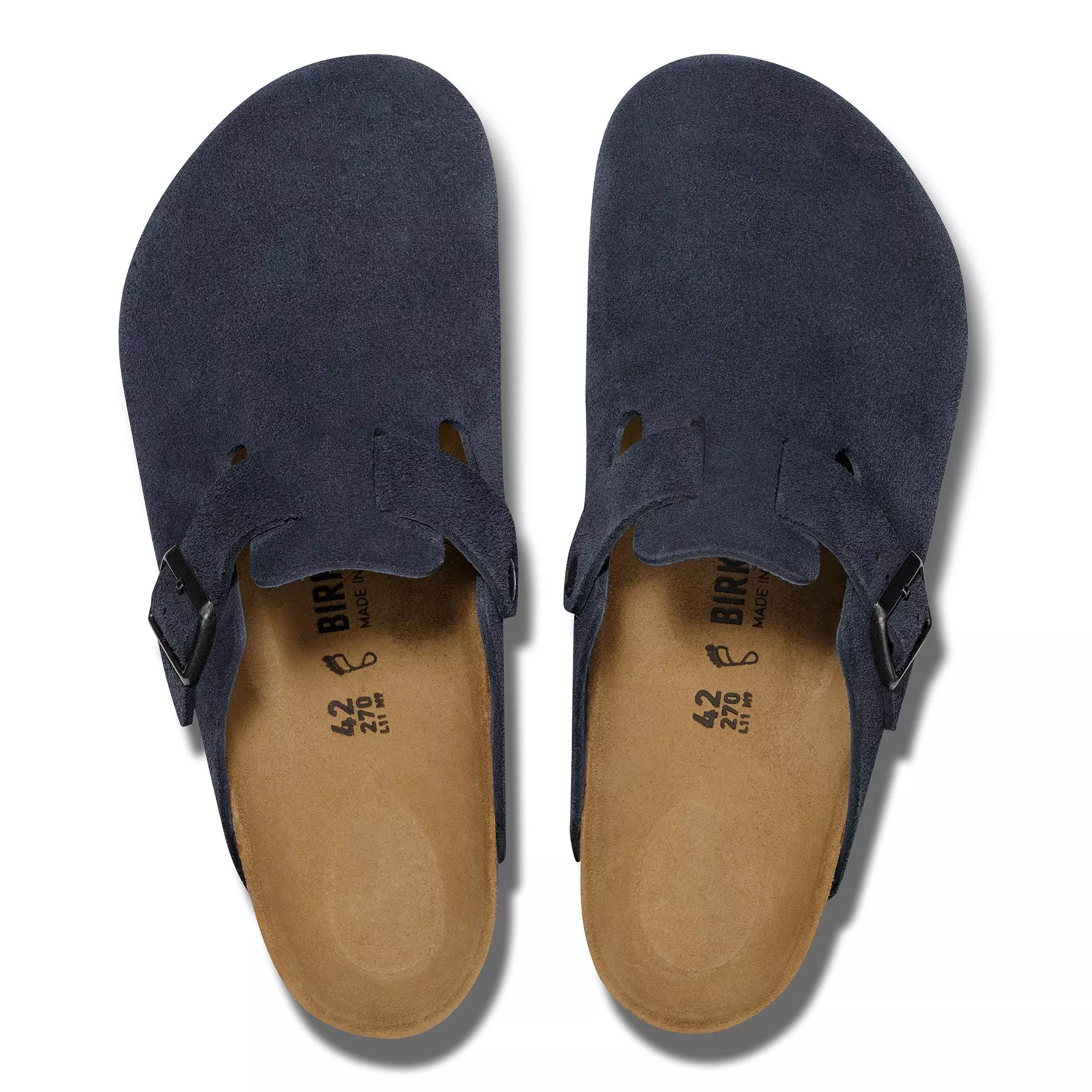 Birkenstock Boston Suede "Navy" Men's Clog - NAVY
