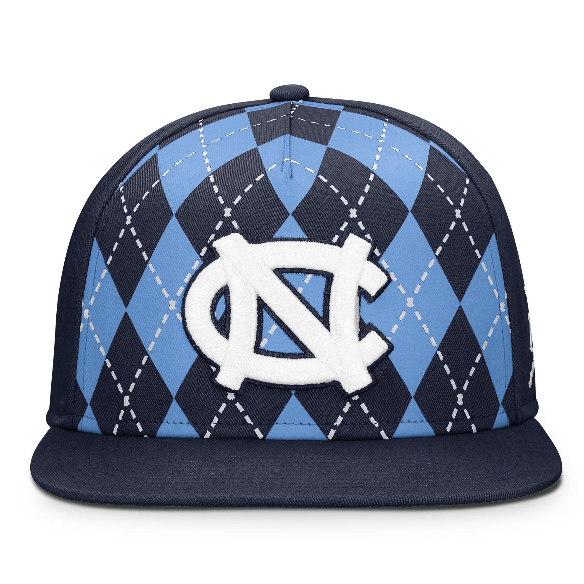 47 University of North Carolina Tar Heels Argyle Pro Snapback Hat - Navy - NAVY Thumbnail View 3