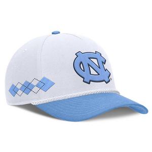'47 University of North Carolina Tar Heels Argyle Adjustable Hat-White/Light Blue