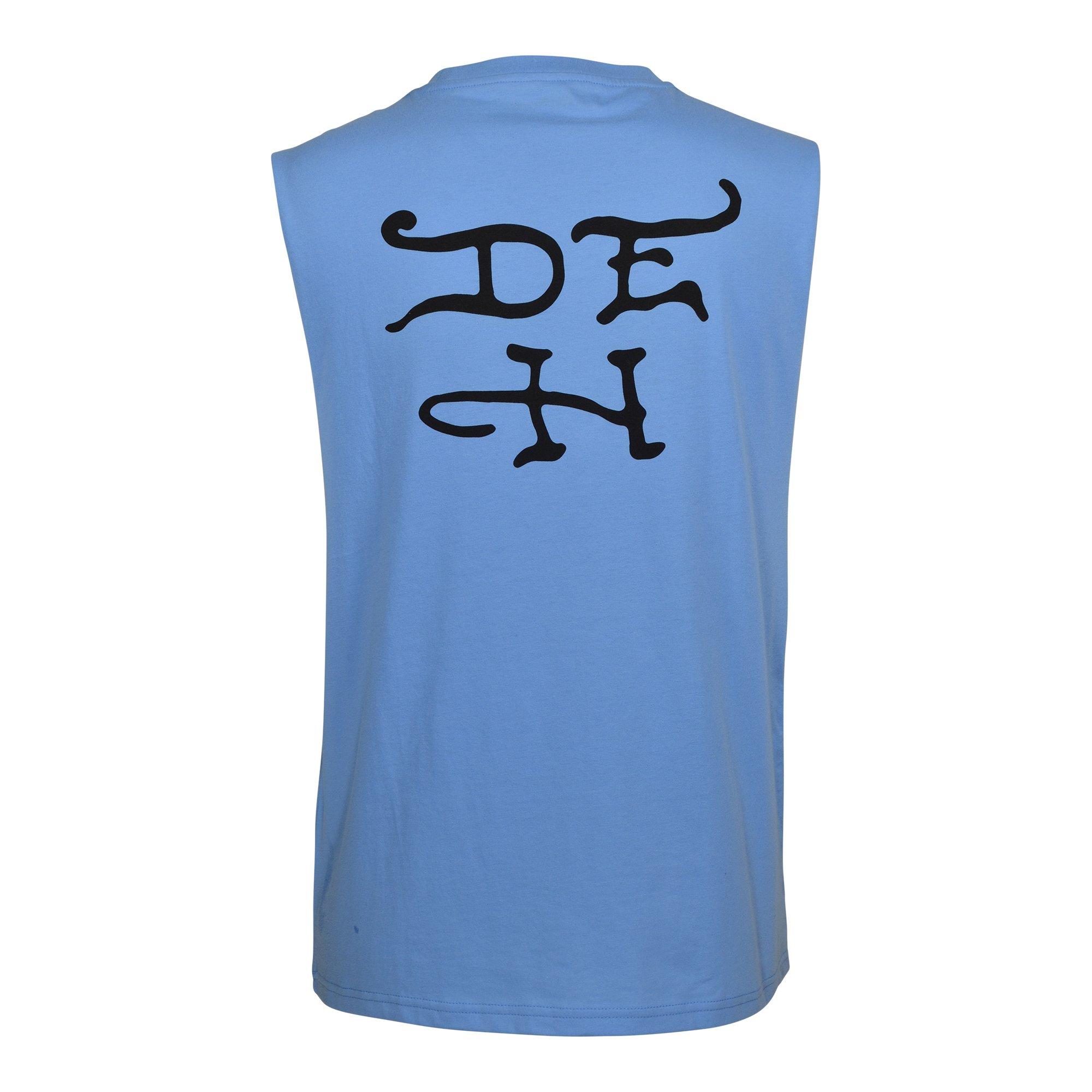 Ed Hardy Men's Panther Roses Muscle Tank Top - BLUE Thumbnail View 2