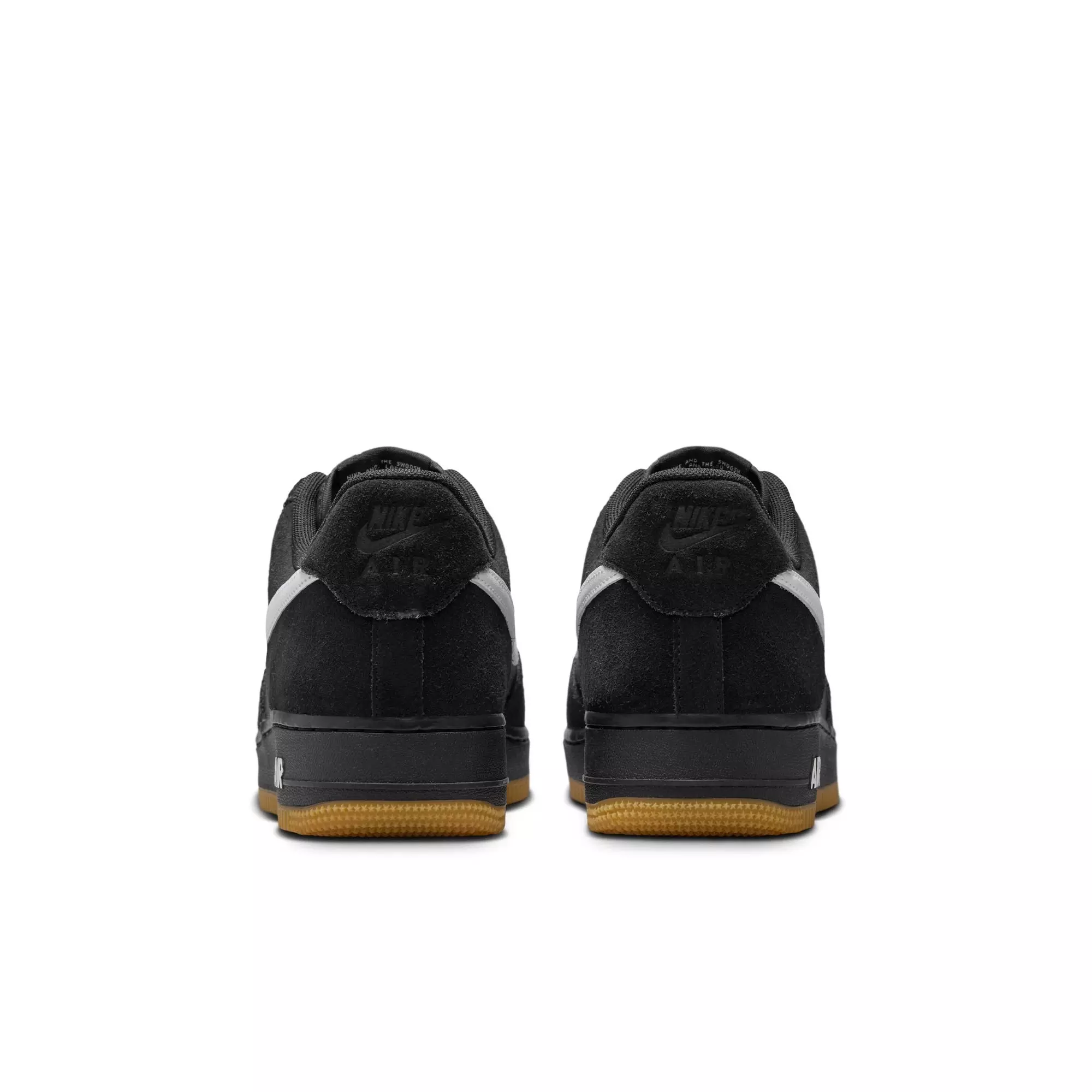 Nike Air Force 1 '07 LV8 "Black/White/Gum Light Brown" Men's Shoe - BLACK/GUM