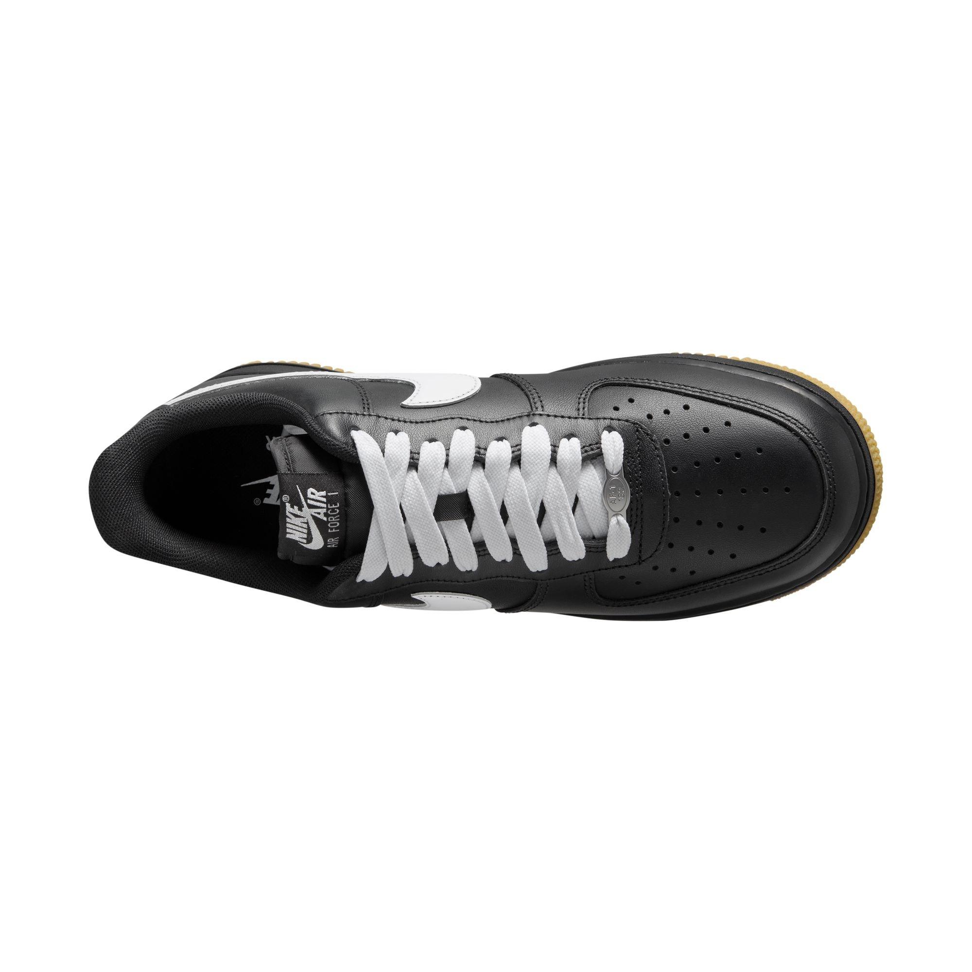 Nike Air Force 1 '07 LV8 "Black/White/Gum Light Brown" Men's Shoe - BLACK/GUM Thumbnail View 8