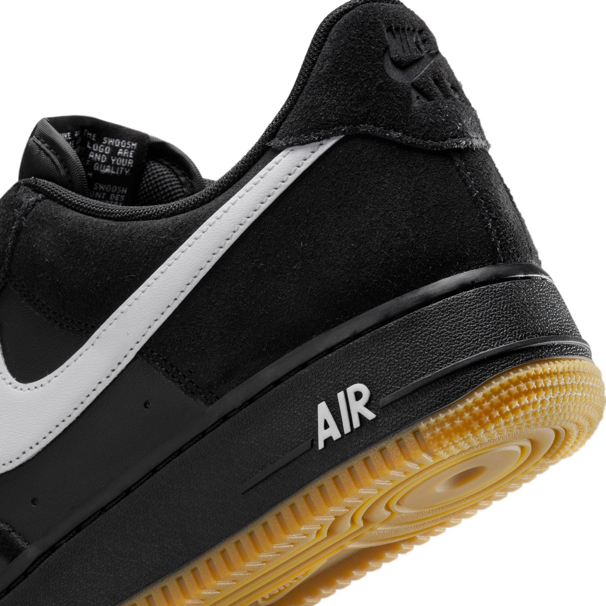 Nike Air Force 1 '07 LV8 "Black/White/Gum Light Brown" Men's Shoe - BLACK/GUM Thumbnail View 11