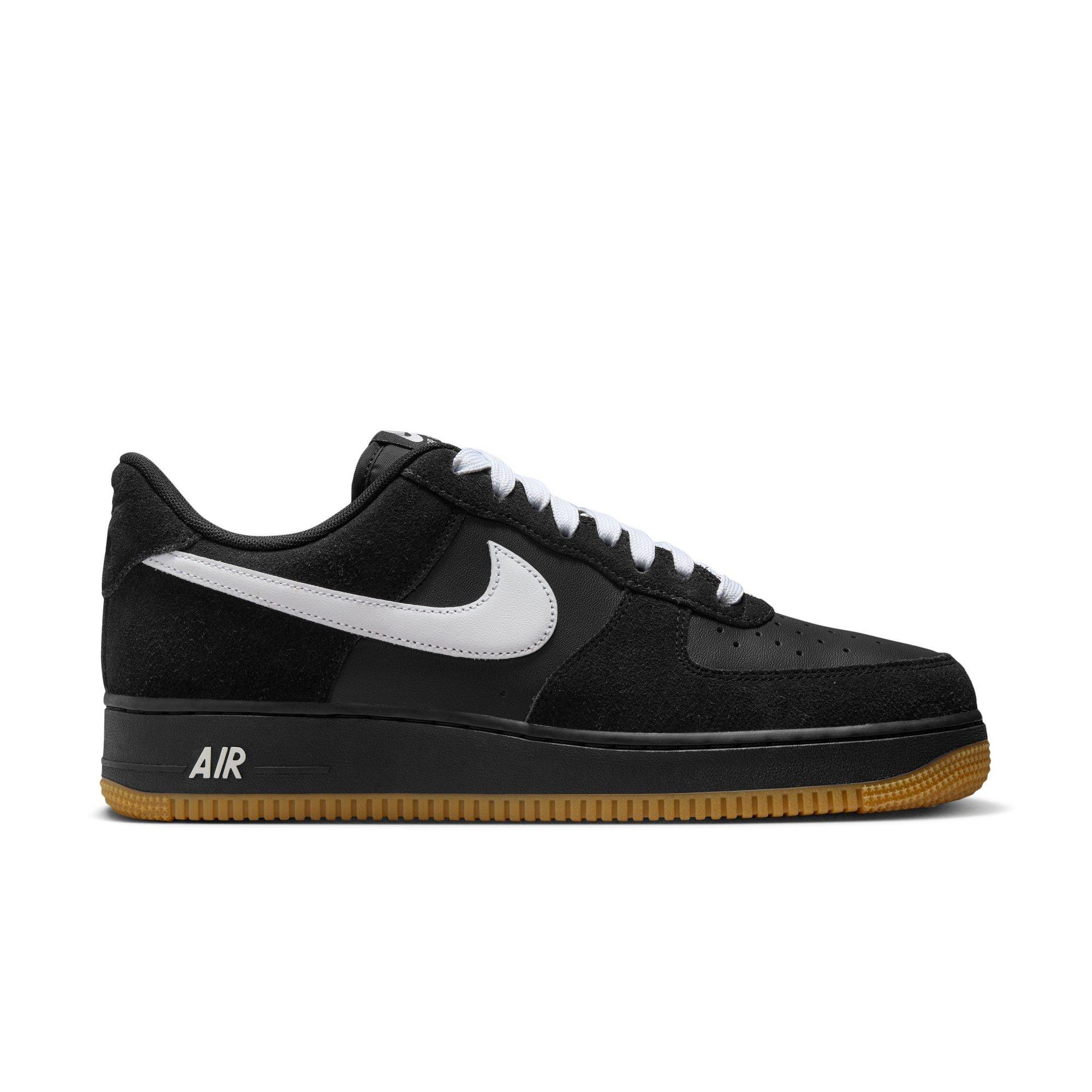 Nike Air Force 1 '07 LV8 "Black/White/Gum Light Brown" Men's Shoe - BLACK/GUM Thumbnail View 1