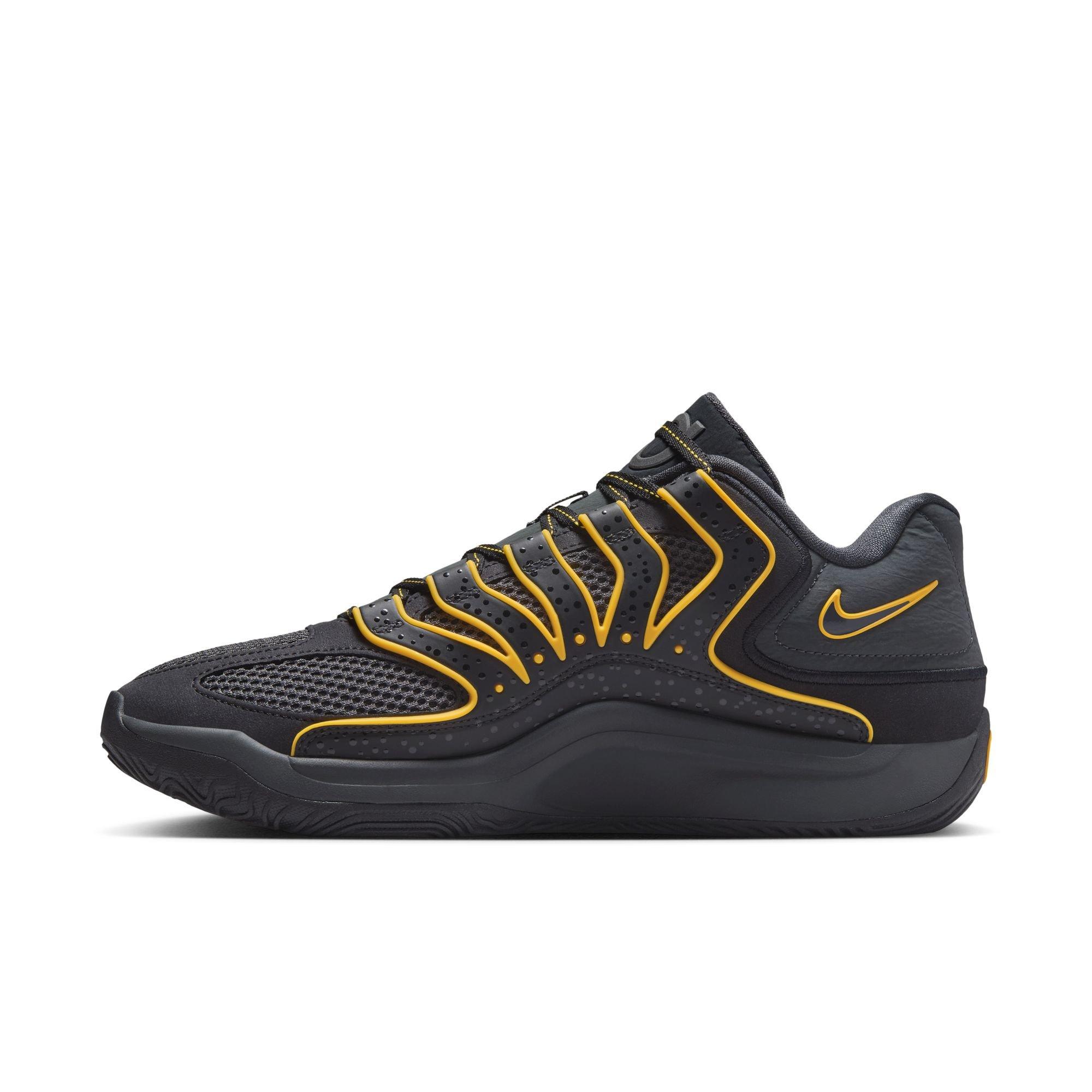 Nike KD18 "New Dawn" Men's Basketball Shoe - BLACK/UNIVERSITY GOLD/ANTHRACITE Thumbnail View 8