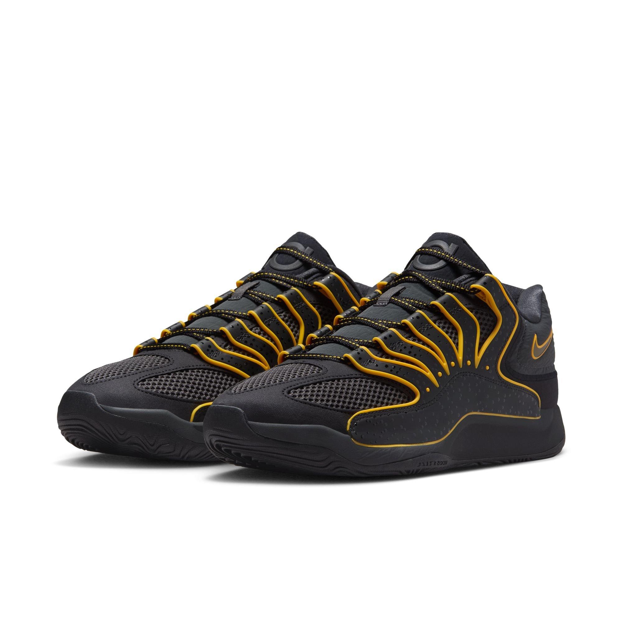 Nike KD18 "New Dawn" Men's Basketball Shoe - BLACK/UNIVERSITY GOLD/ANTHRACITE Thumbnail View 3
