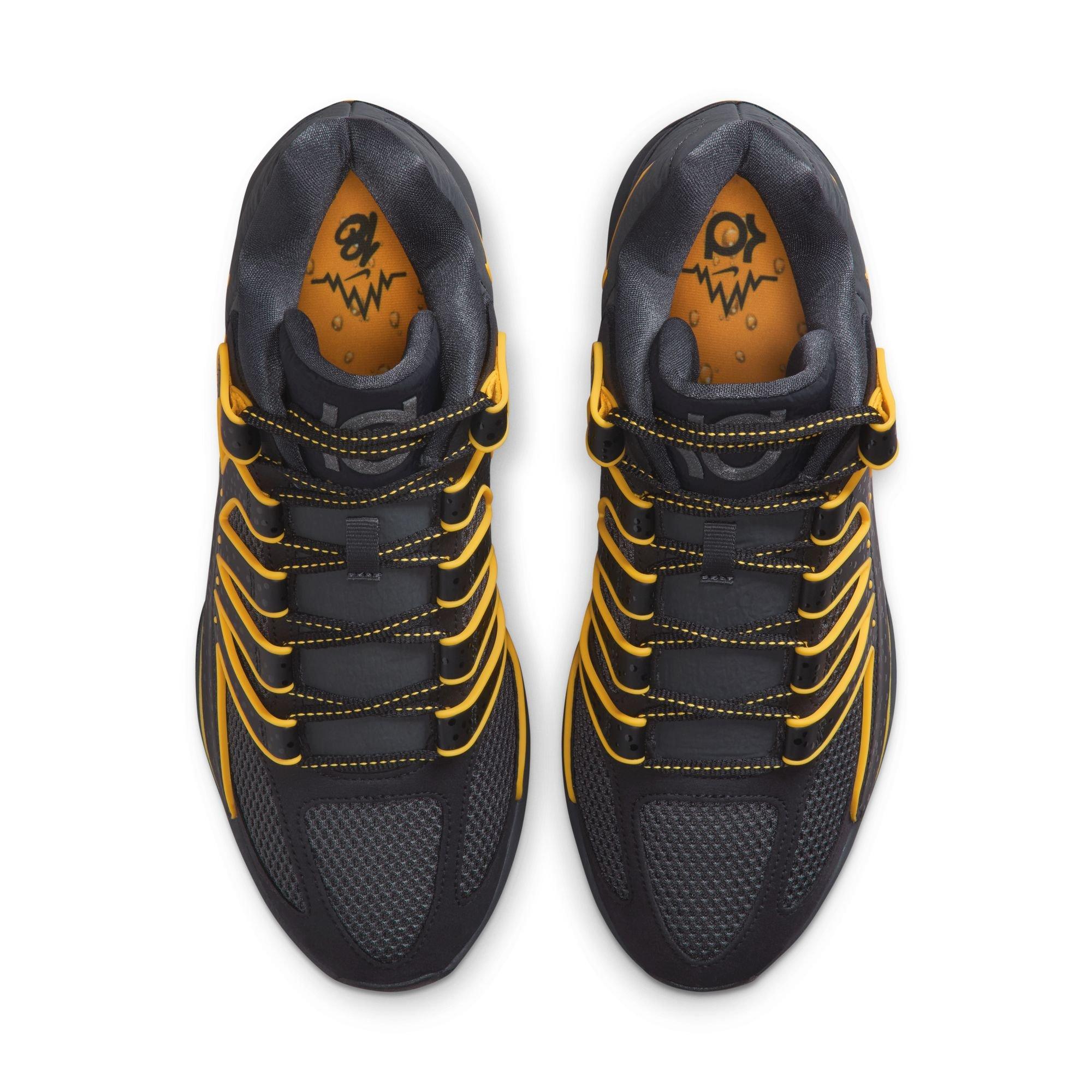Nike KD18 "New Dawn" Men's Basketball Shoe - BLACK/UNIVERSITY GOLD/ANTHRACITE Thumbnail View 10