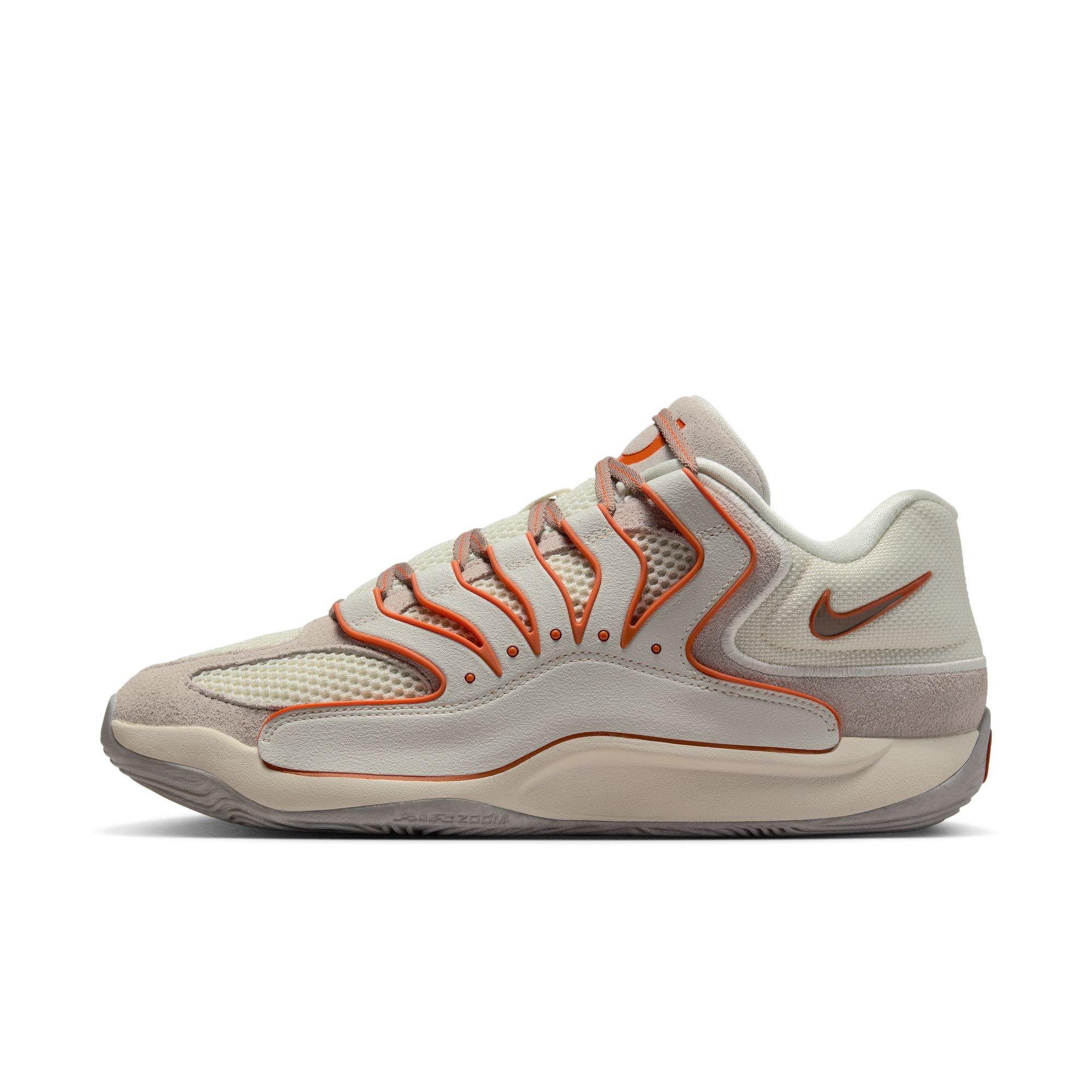 Nike KD18 "Rise" Men's Basketball Shoe - SOFT PEARL/CAMPFIRE ORANGE/LIGHT BONE Thumbnail View 7