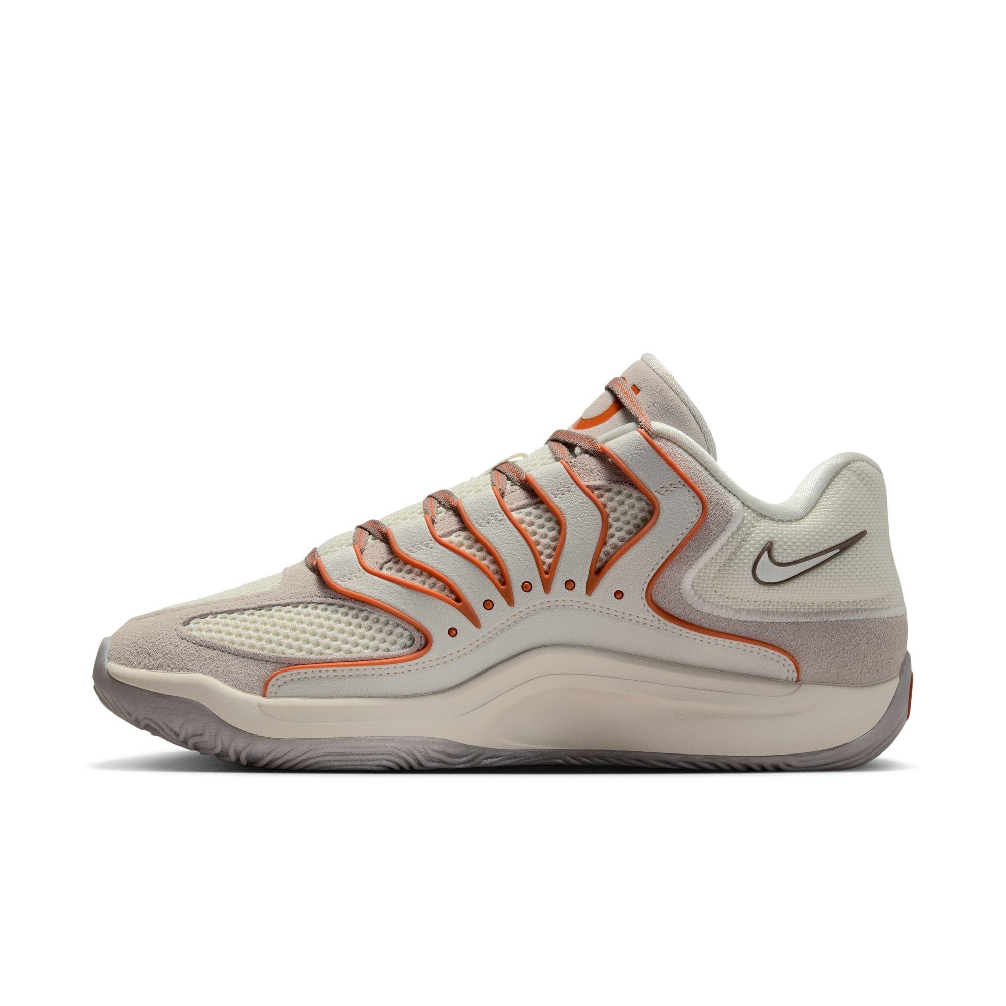 Nike KD18 "Rise" Men's Basketball Shoe - SOFT PEARL/CAMPFIRE ORANGE/LIGHT BONE Thumbnail View 8