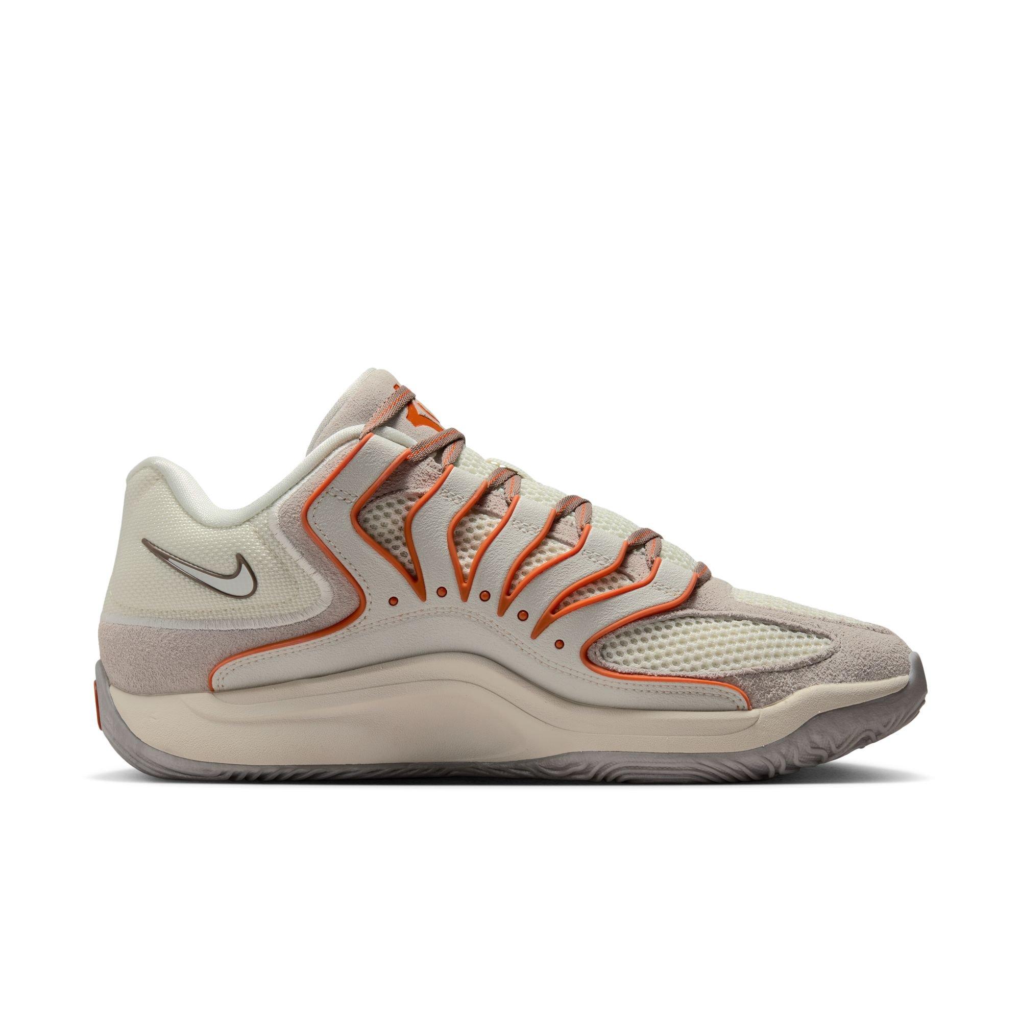 Nike KD18 "Rise" Men's Basketball Shoe - SOFT PEARL/CAMPFIRE ORANGE/LIGHT BONE Thumbnail View 2