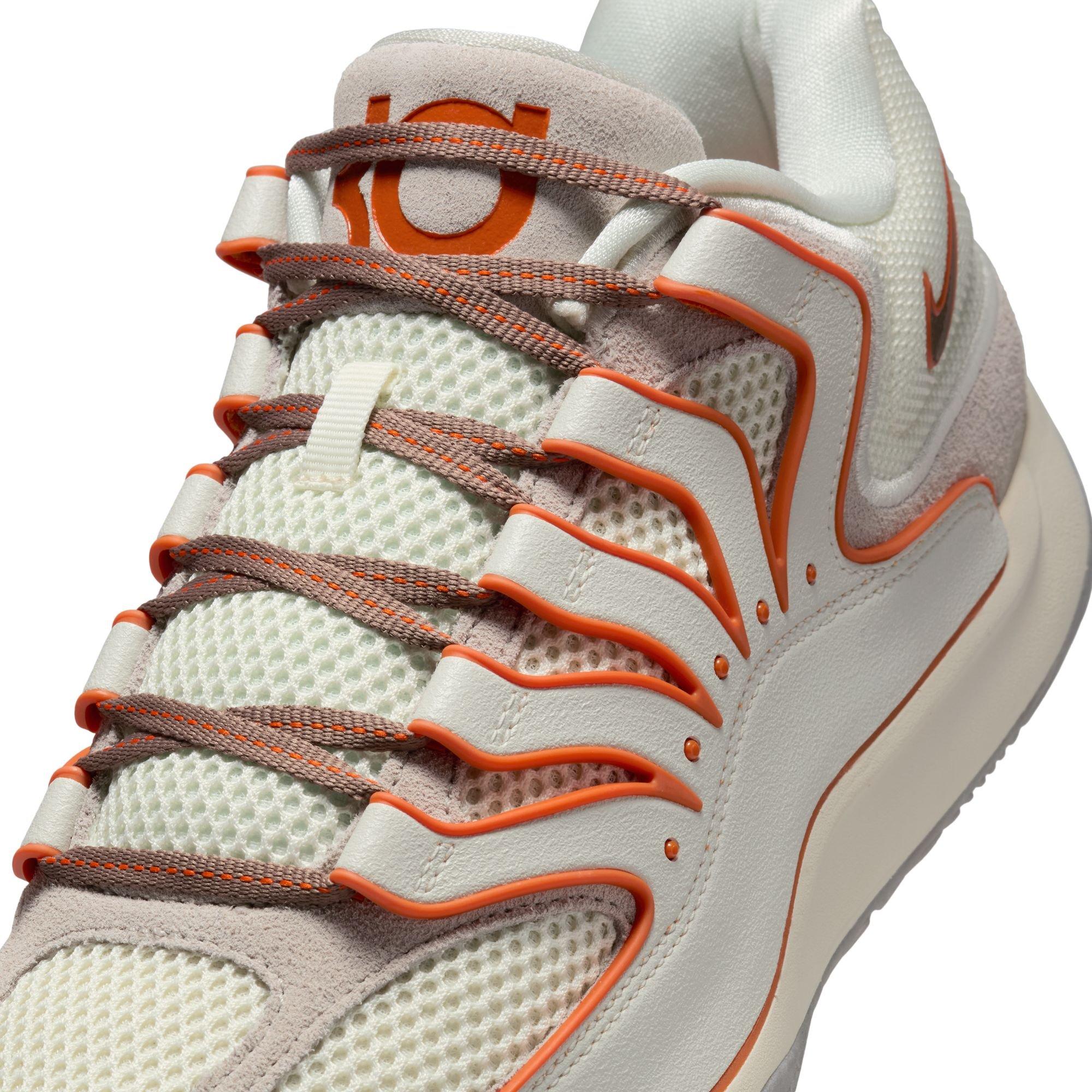 Nike KD18 "Rise" Men's Basketball Shoe - SOFT PEARL/CAMPFIRE ORANGE/LIGHT BONE Thumbnail View 4