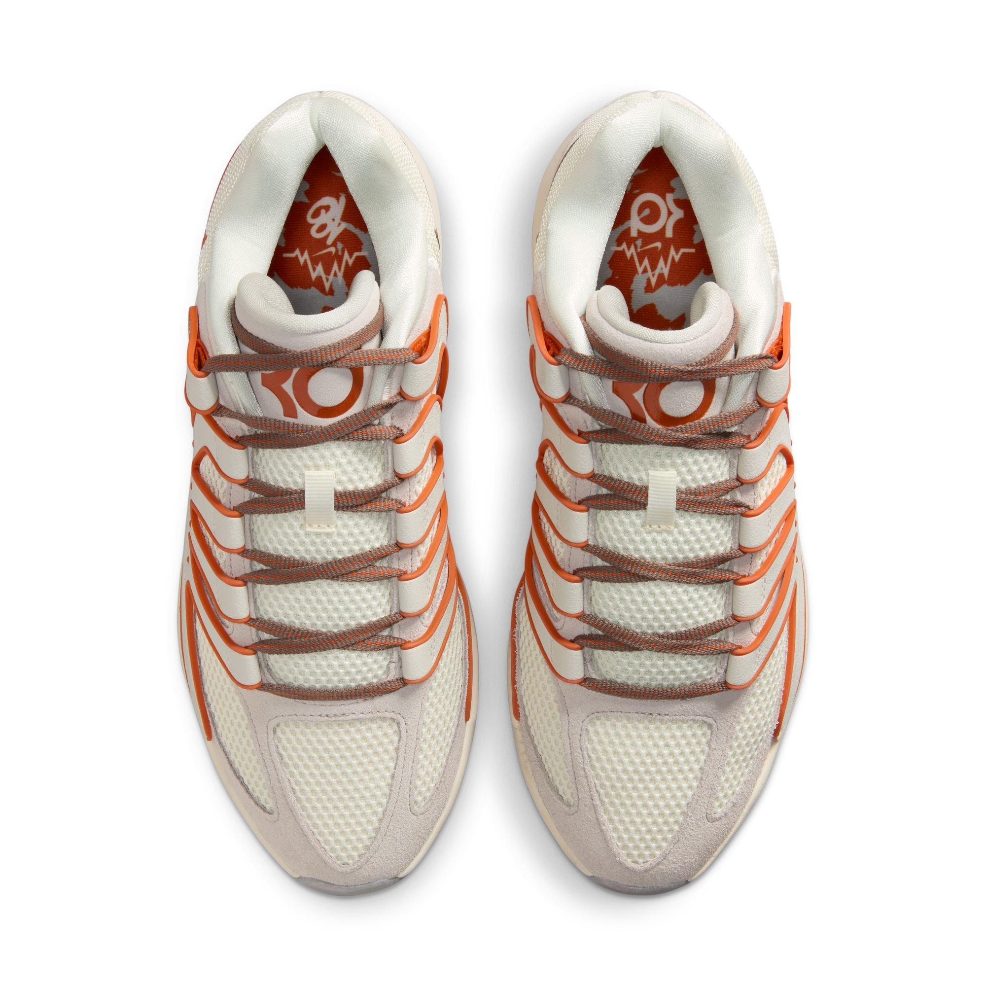 Nike KD18 "Rise" Men's Basketball Shoe - SOFT PEARL/CAMPFIRE ORANGE/LIGHT BONE Thumbnail View 10