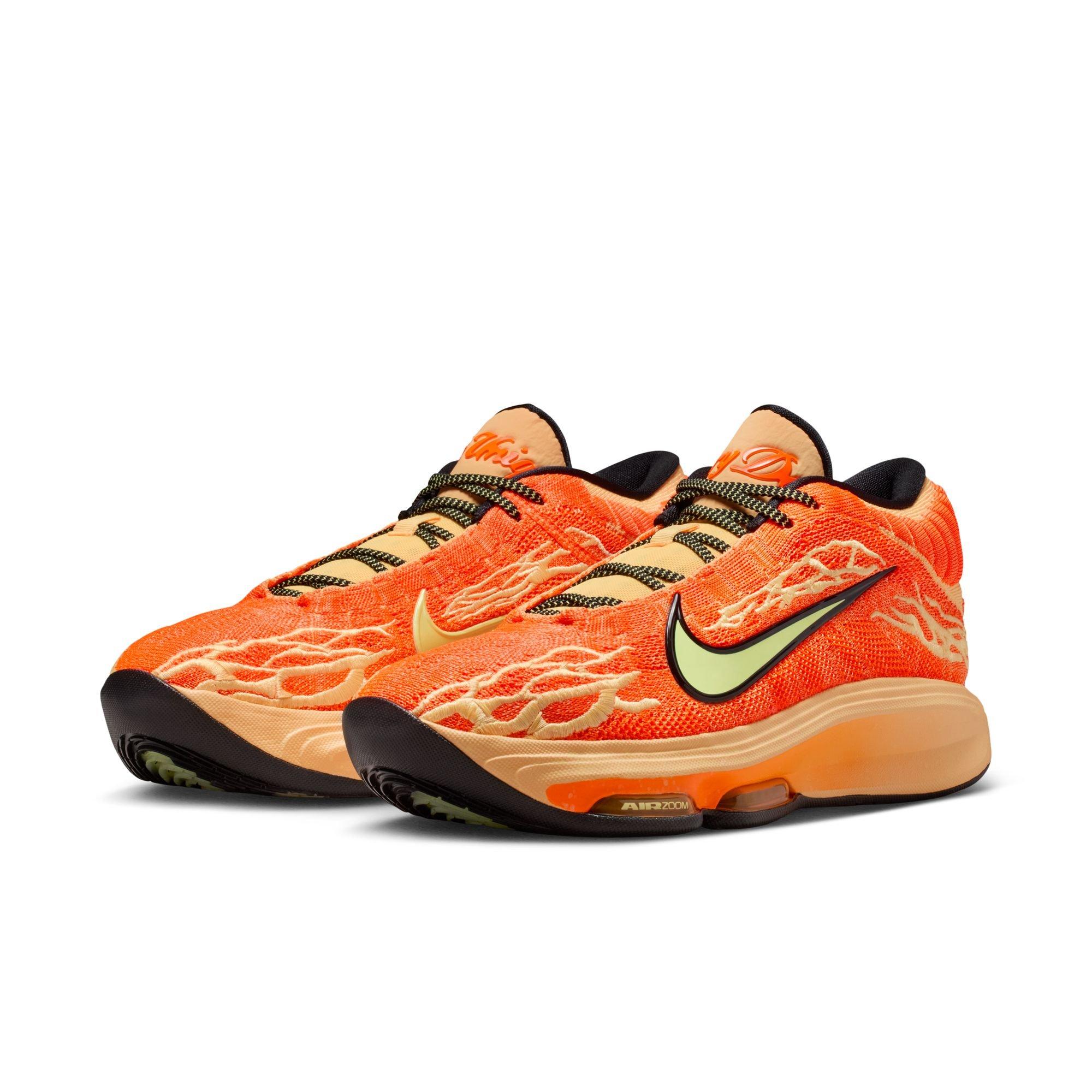 Nike G.T. Hustle 3 "Wemby" Men's Basketball Shoe - MELON TINT/BARELY VOLT/BLACK Thumbnail View 3