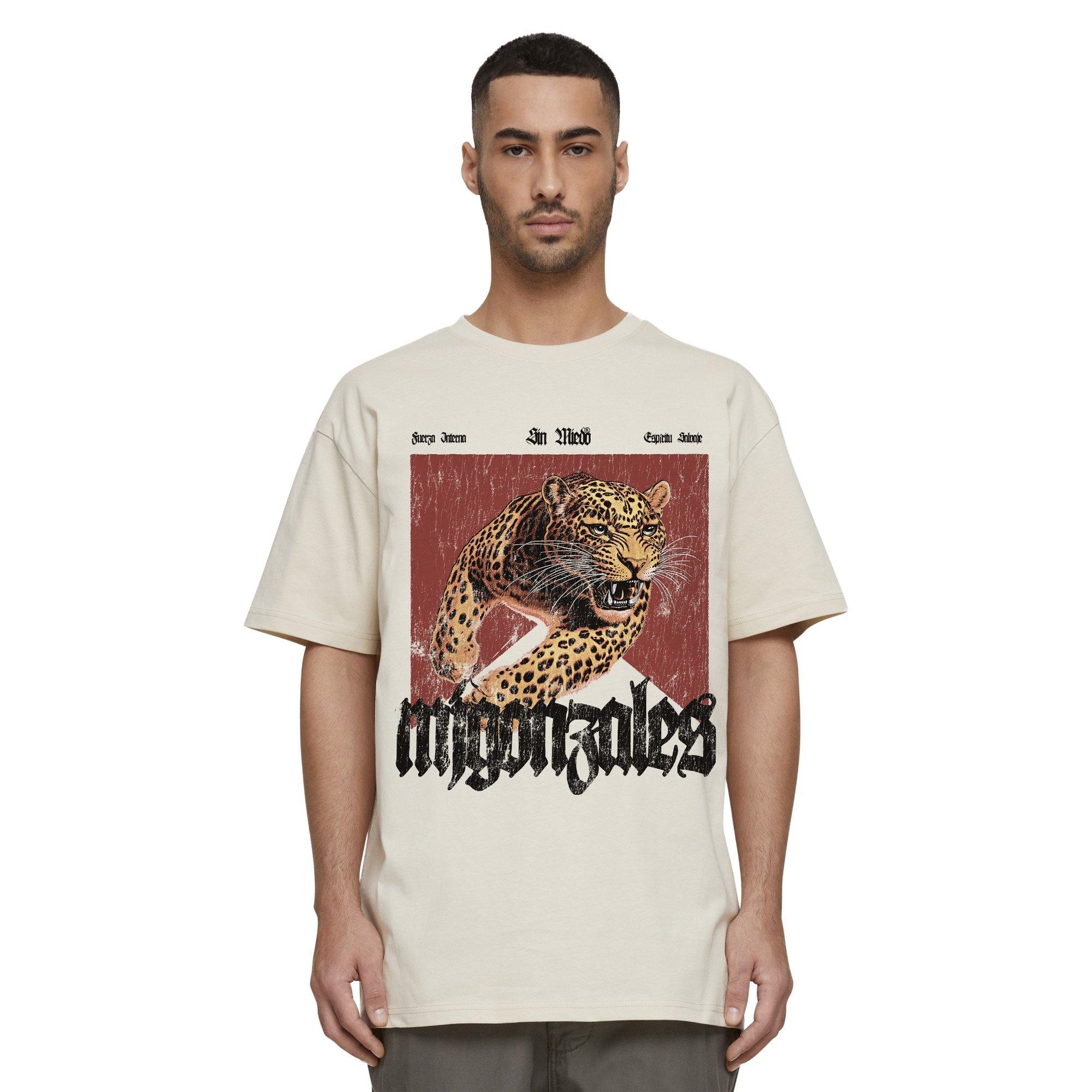 MJ Gonzalez Men's Sin Miedo Catscrach Tee - Sand - CREAM Thumbnail View 1
