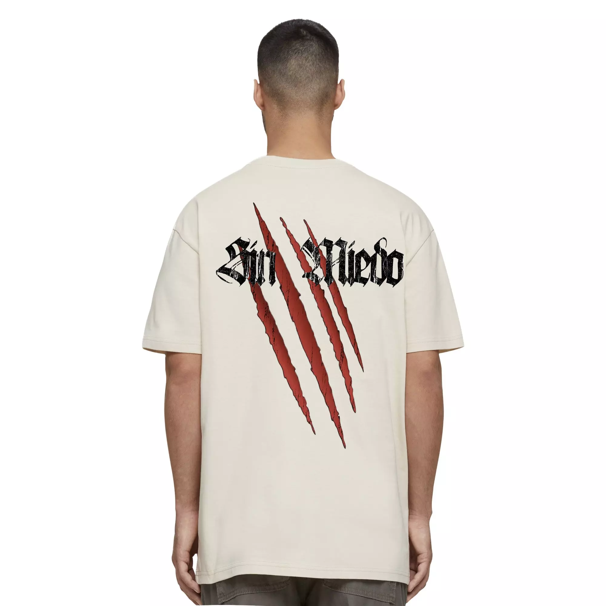 MJ Gonzalez Men's Sin Miedo Catscrach Tee - Sand - CREAM