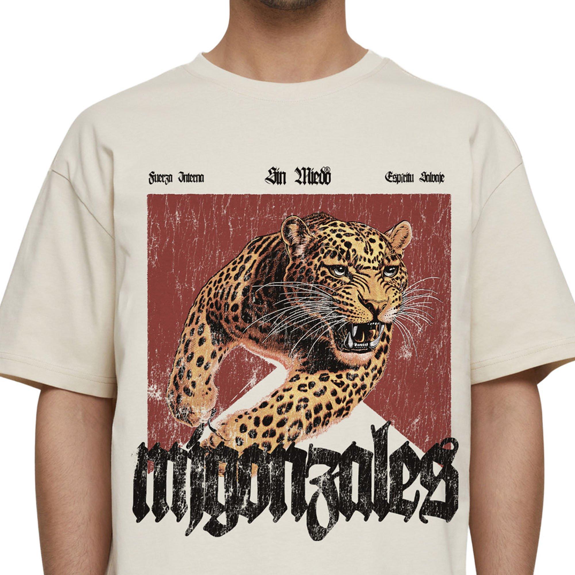 MJ Gonzalez Men's Sin Miedo Catscrach Tee - Sand - CREAM Thumbnail View 3