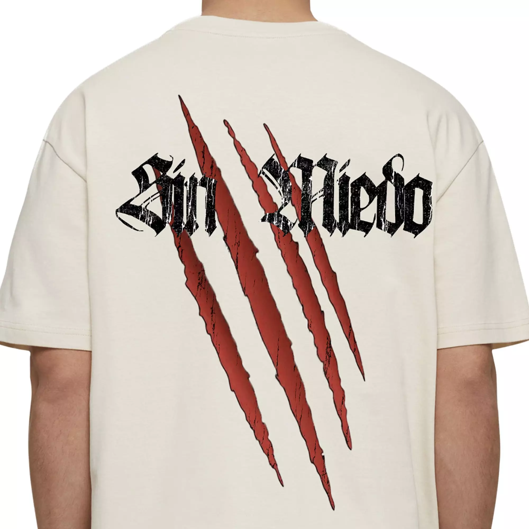 MJ Gonzalez Men's Sin Miedo Catscrach Tee - Sand - CREAM