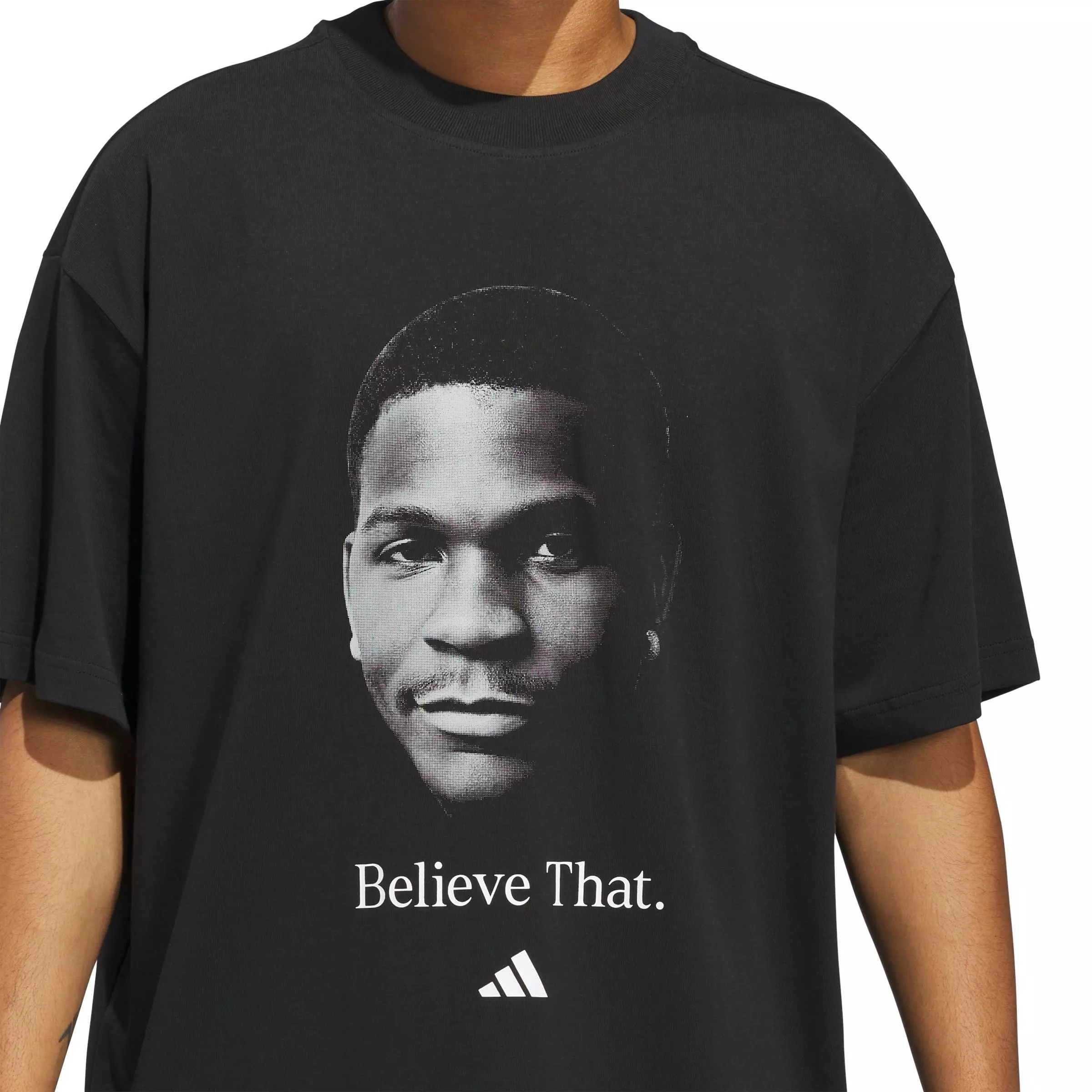 adidas Men's Anthony Edwards Believe That Tee - BLACK