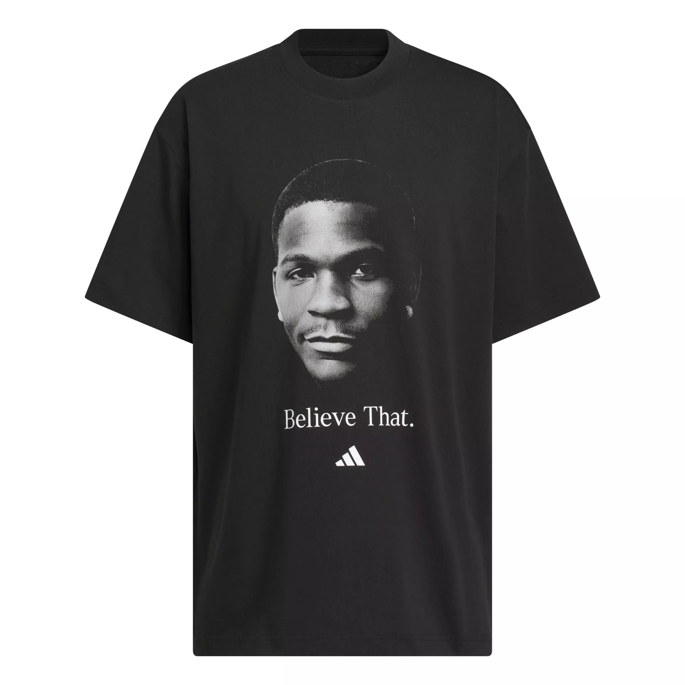 adidas Men's Anthony Edwards Believe That Tee - Black - BLACK
