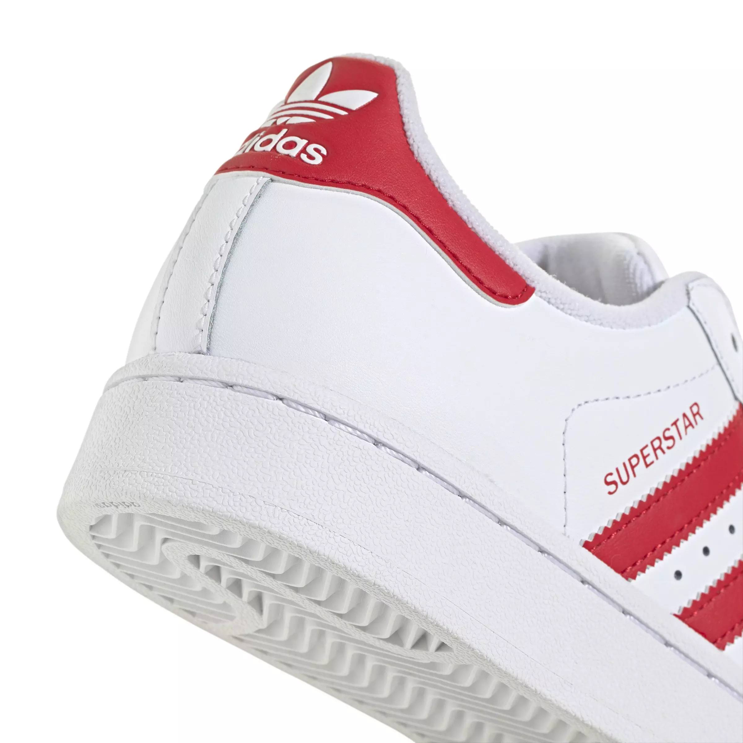 adidas Originals Superstar II "White/Better Scarlet" Grade School Boys' Shoe - WHITE/RED