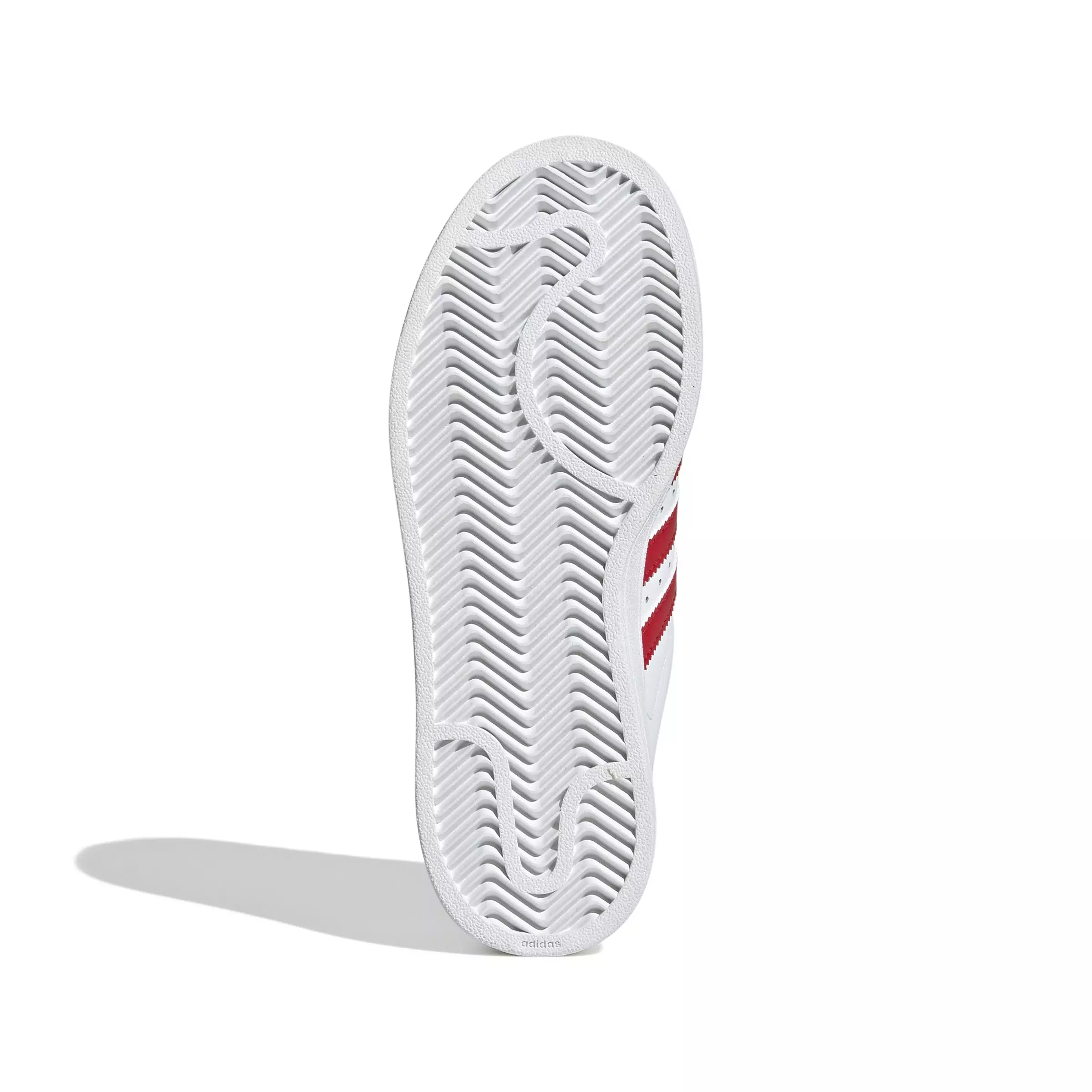 adidas Originals Superstar II "White/Better Scarlet" Grade School Boys' Shoe - WHITE/RED