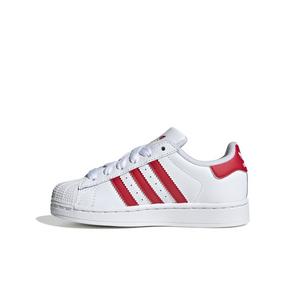 adidas Originals Superstar II "White/Better Scarlet" Preschool Boys' Shoe