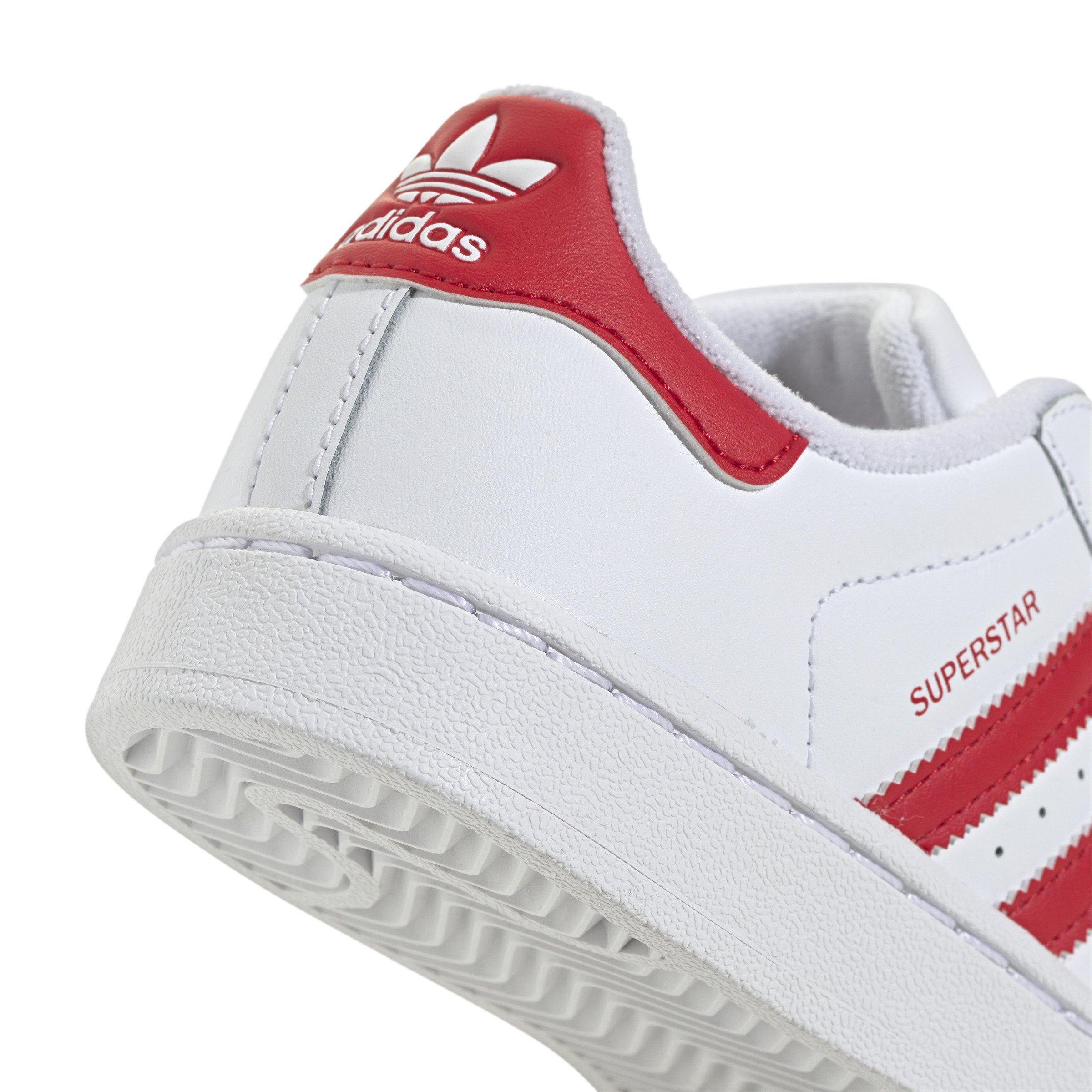 adidas Originals Superstar II Preschool Boys' "White/Better Scarlet" Shoe