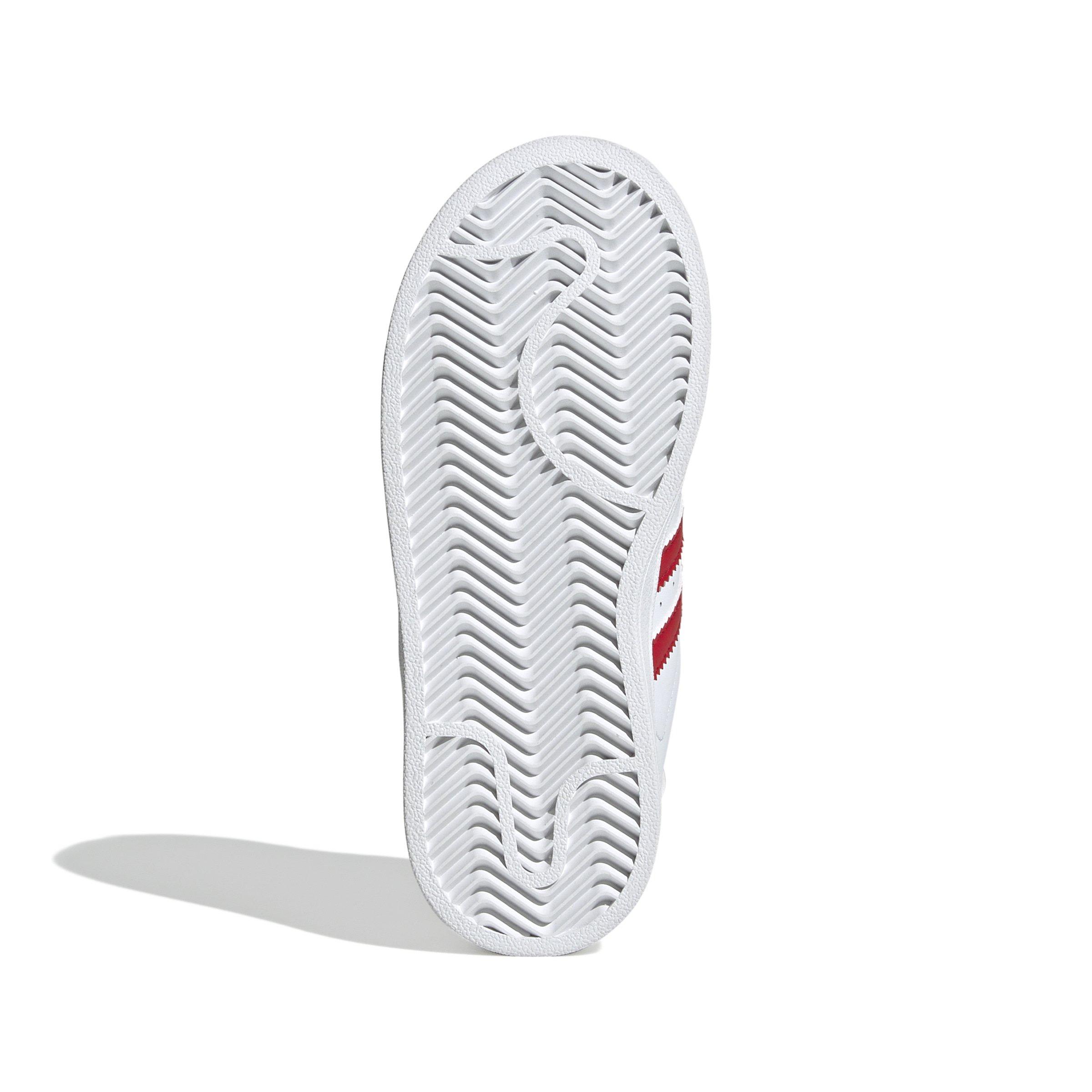 adidas Originals Superstar II Preschool Boys' "White/Better Scarlet" Shoe