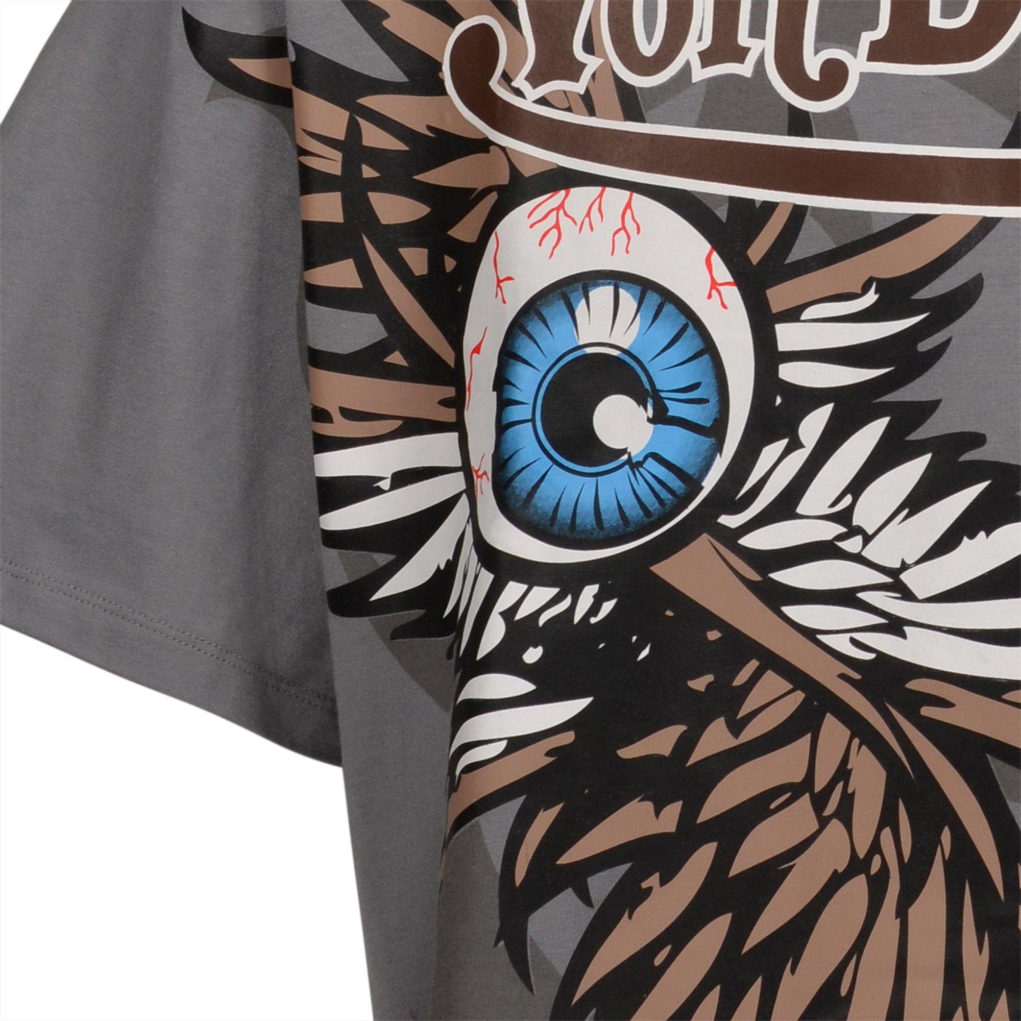 Von Dutch Men's Skyrocket Crop Tee - Grey - GREY Thumbnail View 4